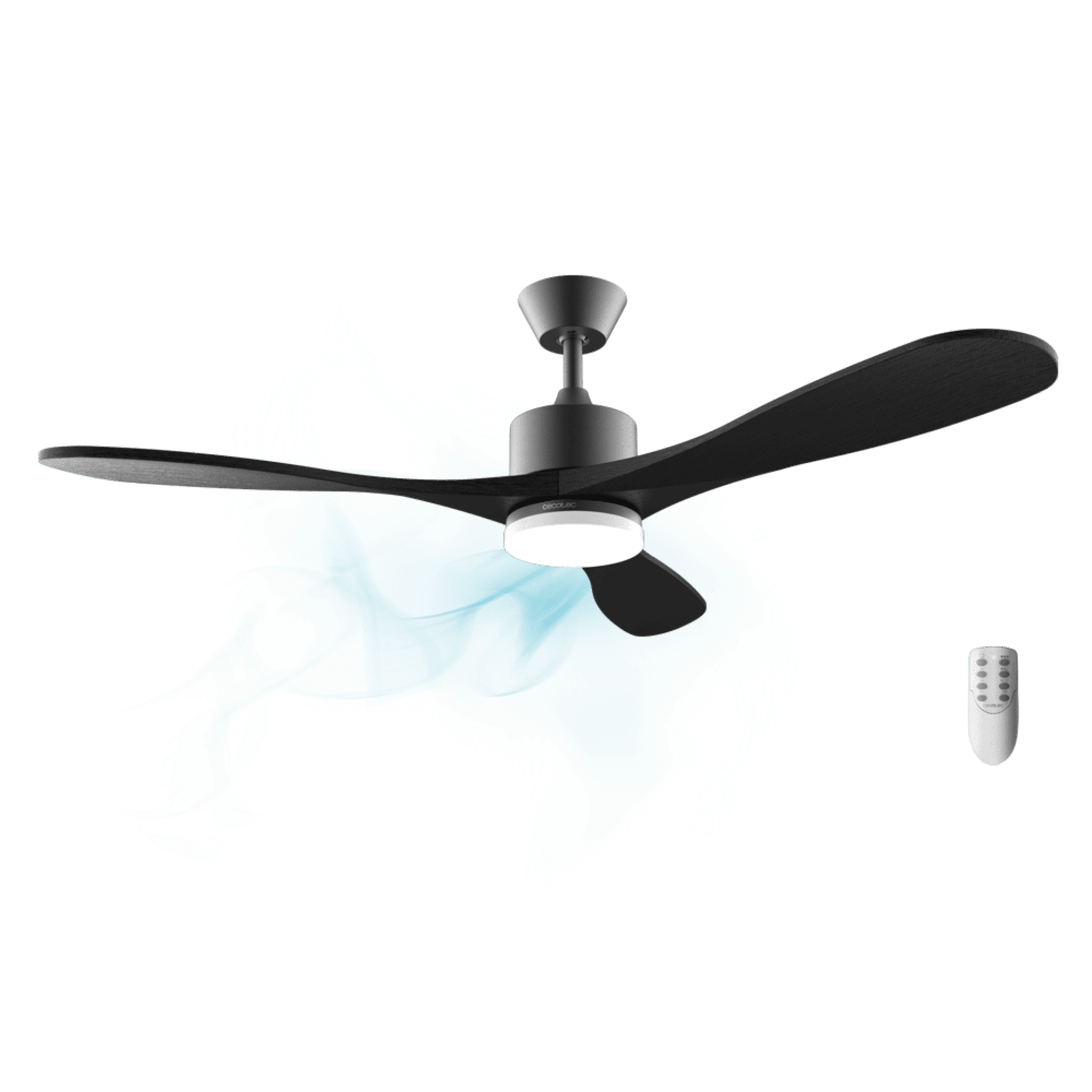 EnergySilence Aero 5290 Stone Pro Ventilador de techo de 50 W con motor DC, 52" y luz LED.