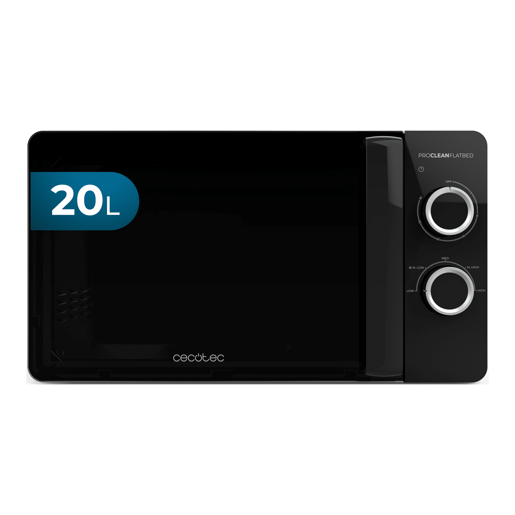 Proclean 3030 Flatbed Microondas sin plato mecánico. De 20 litros de capacidad y 700 W de potencia.