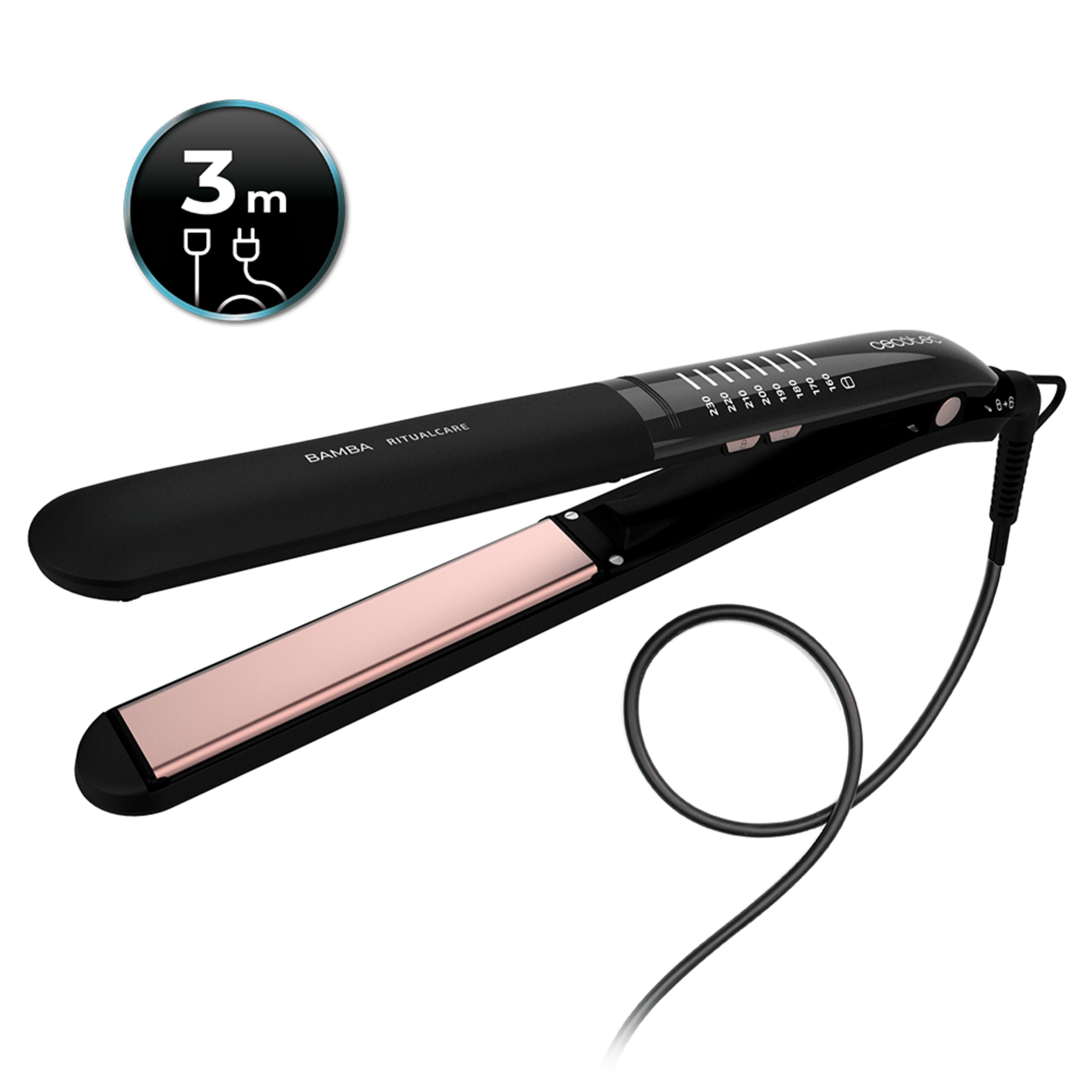 Bamba RitualCare 1200 Titanium Ion Touch Plancha de pelo de titanio táctil con ion real