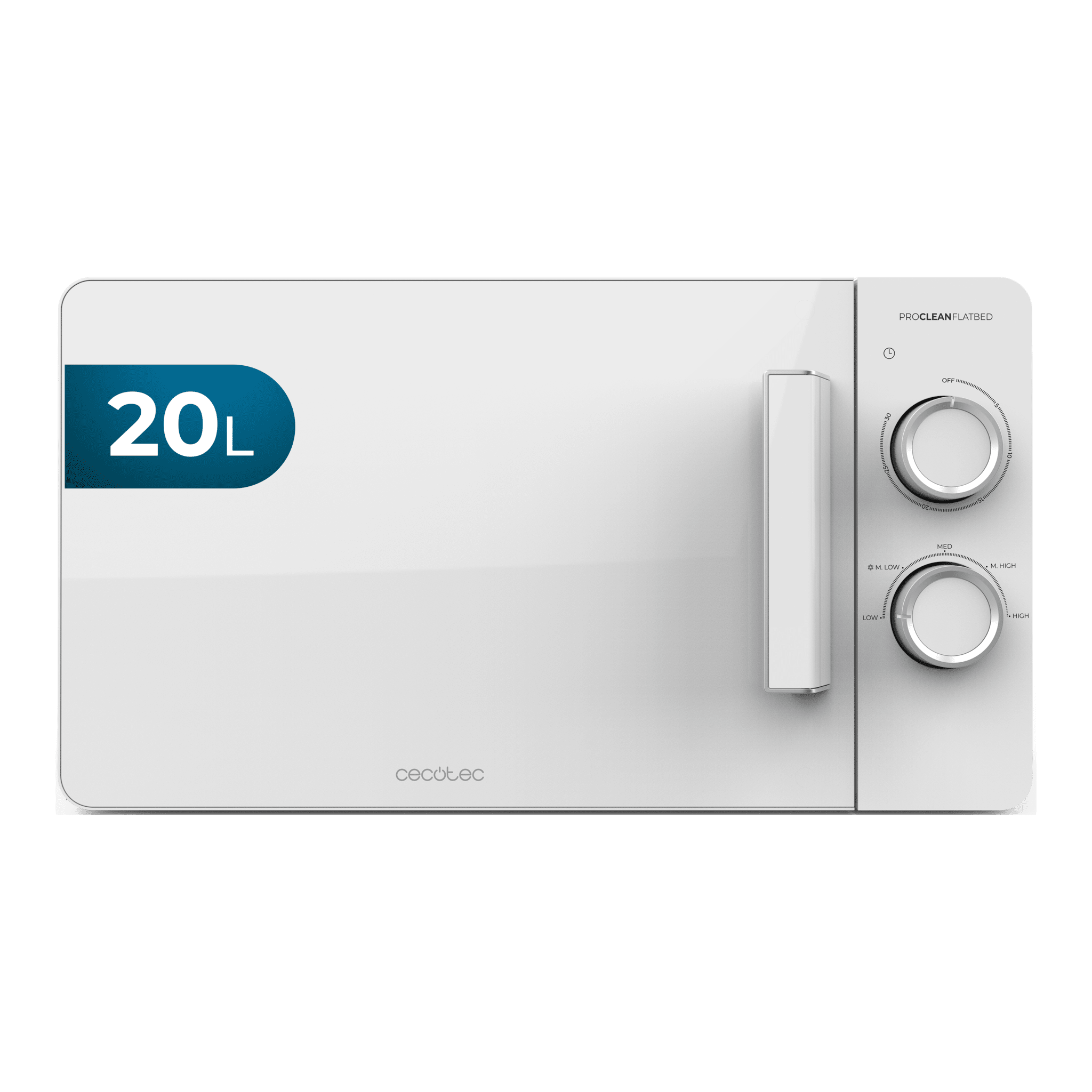 Proclean 3020 Flatbed Microondas sin plato mecánico. De 20 litros de capacidad y 700 W de potencia.