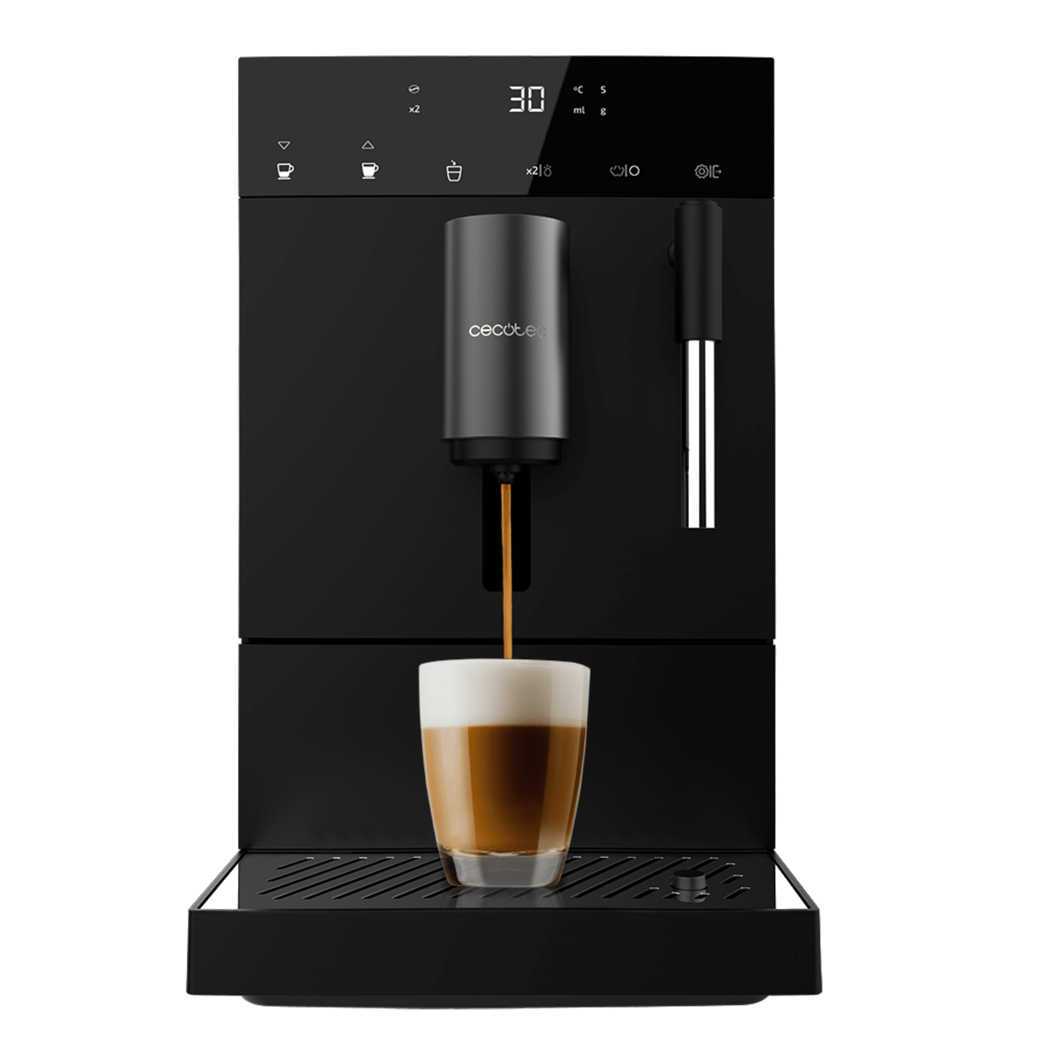 Cremmaet Compact Steam Cafetera superautomática compacta con 19 bares, sistema Thermoblock y vaporizador.