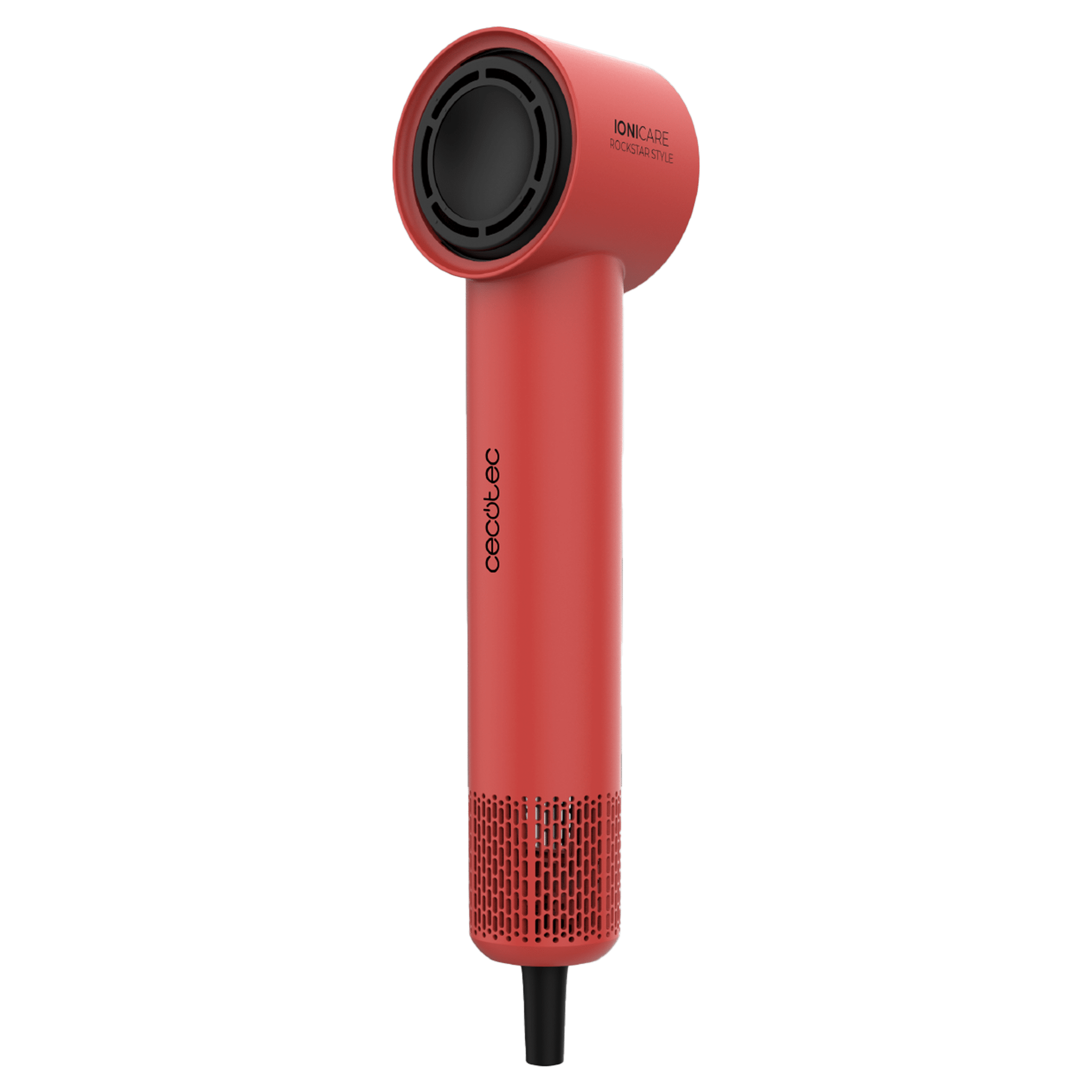 IoniCare RockStar Style Red Secador muy compacto y ligero con motor brushless de 1500W y 110000 rpm.