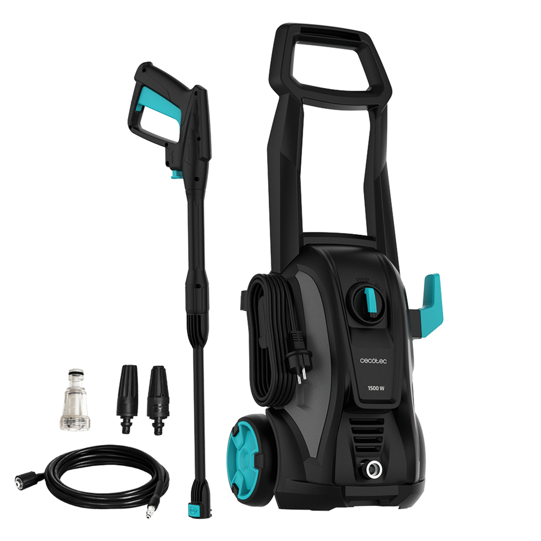 Hydroboost 1500 Easy Move. Hidrolimpiadora de 1500 W, Caudal Máximo 468l/h, Bomba de Aluminio, Presiòn 120 Bares
