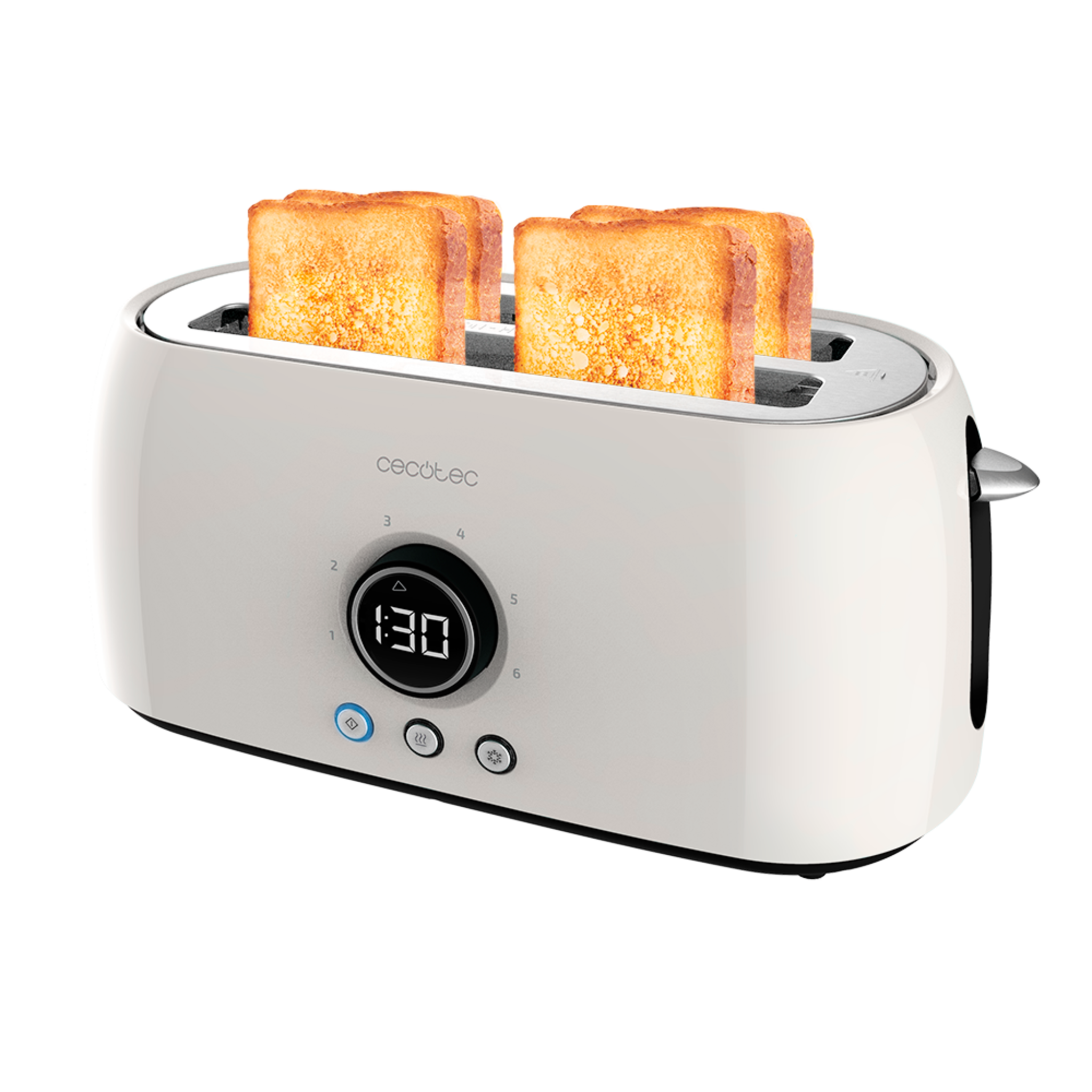 ClassicToast 15000 Beige Extra Double. (4 Tostadas, Beige) Tostador Vertical Digital