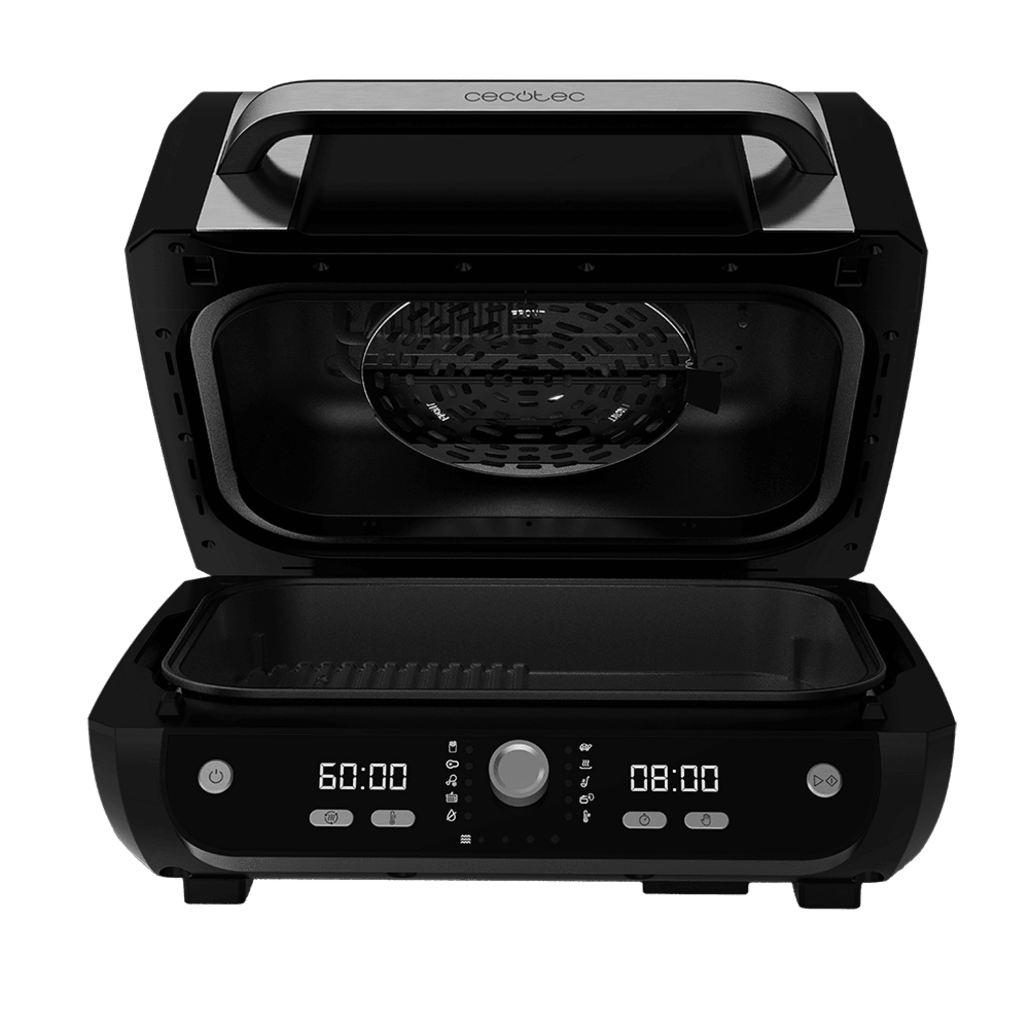 Cecofry FireDome 8000 Pro Freidora de aire grill de 1700W, doble resistencia, 12 modos de cocciòn y 4 niveles de grill.