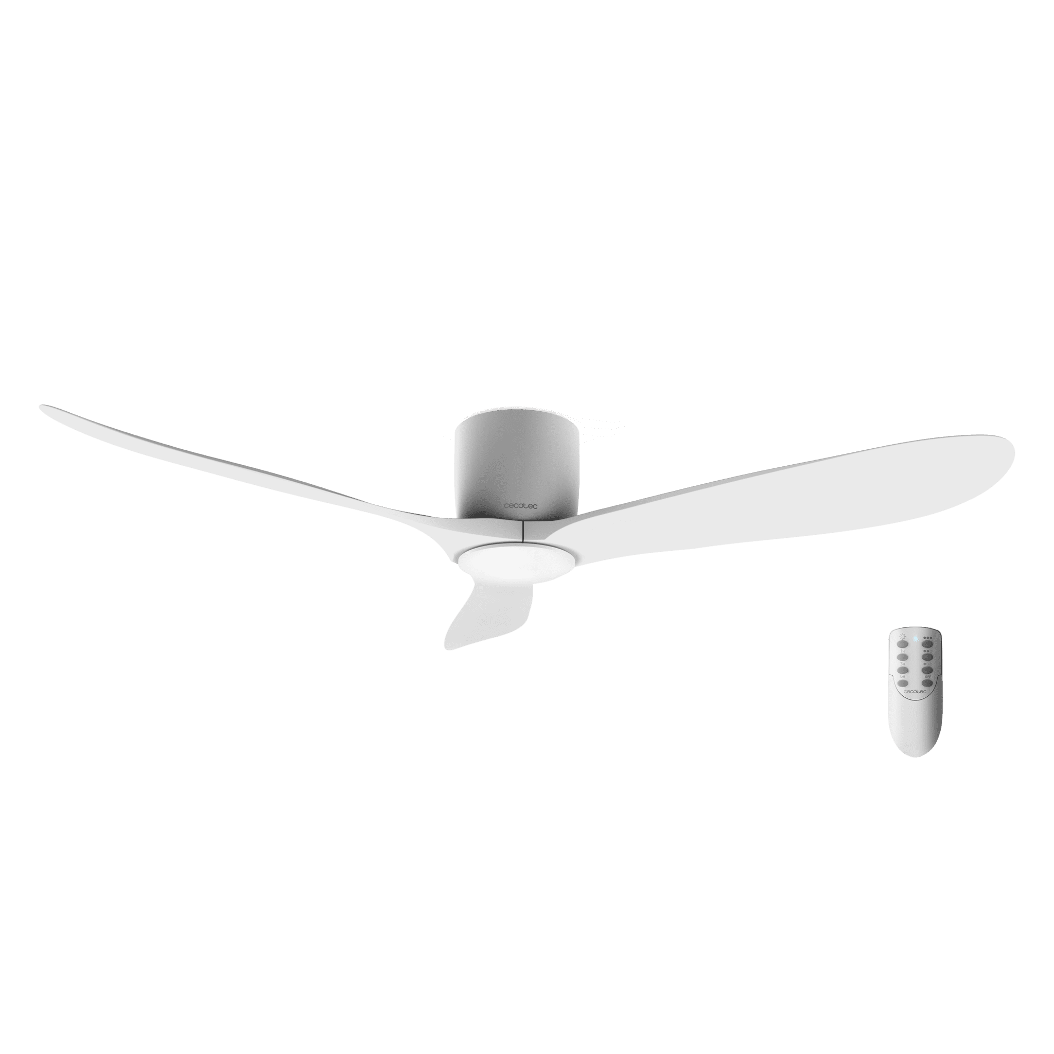 EnergySilence Aero 5400 Ventilador de techo de 52" y 40 W, con mando a distancia, temporizador y 6 velocidades.