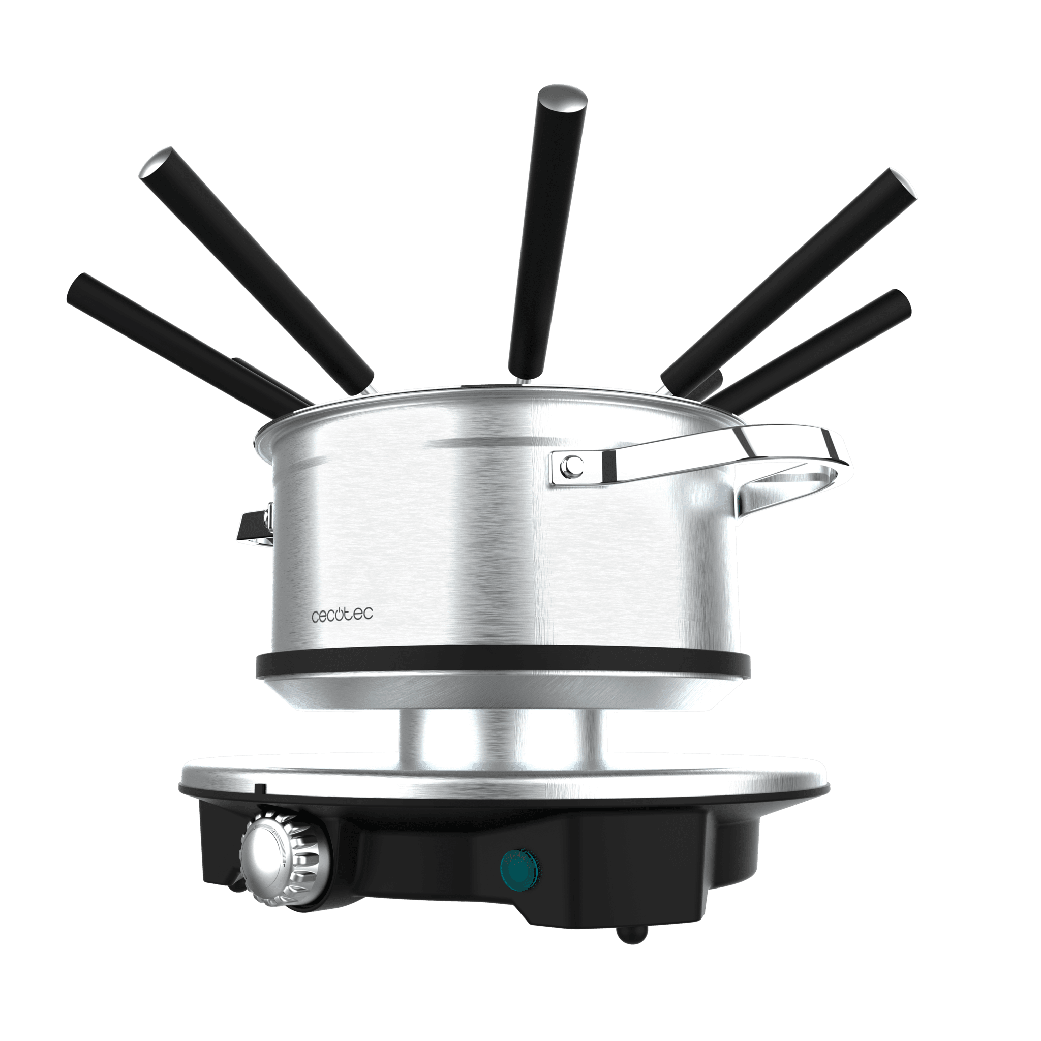Fun Gourmetfondue Advance Fondue eléctrica de queso, chocolate y aceite, con 1500 W y 8 tenedores.