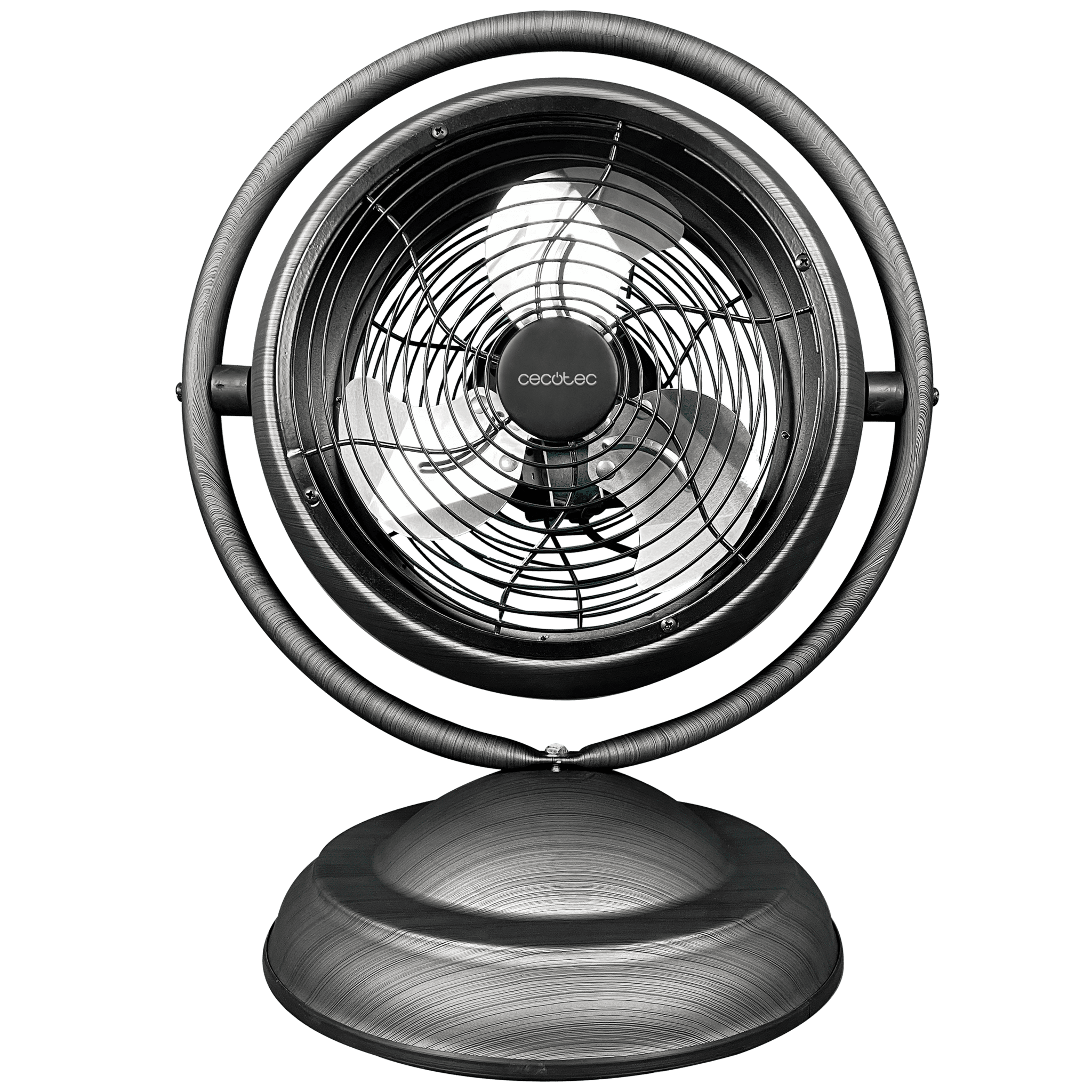 EnergySilence 1000 RetroDesk Wood Ventilador de sobremesa de diseño con madera de 10" con 20 W y 3 aspas.