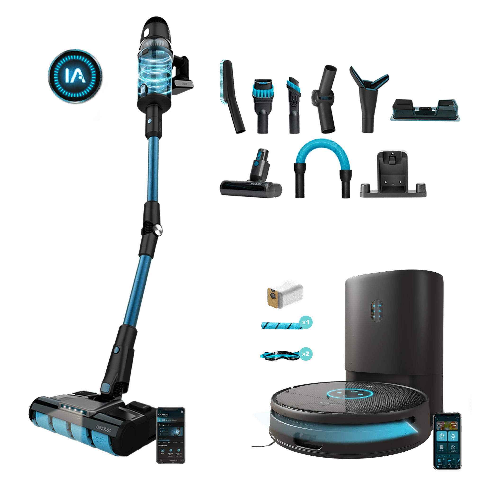Pack Conga 12090 Twice Roller Home&Fill + Conga Rockstar 3000 Advance Ergowet Connected IA