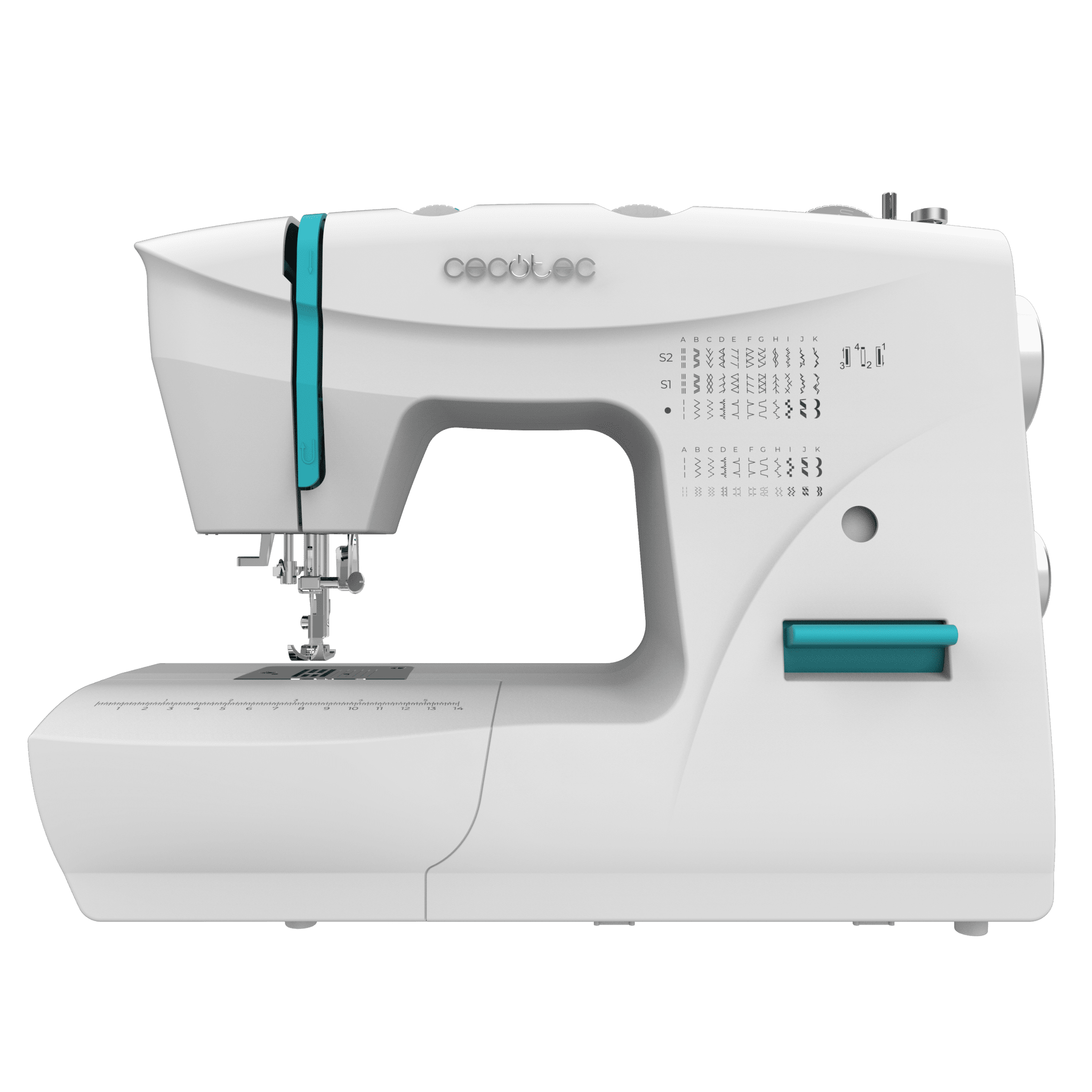 BelleCouture 6600 Máquina de coser con 66 puntadas para un nivel intermedio y kit de accesorios
