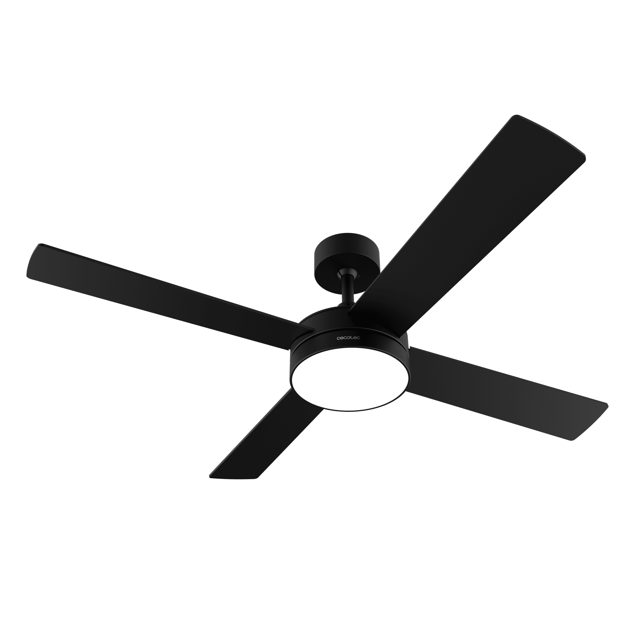 EnergySilence Aero 5200 Black Line Ventilador de techo de 65 W y 52" con luz LED.