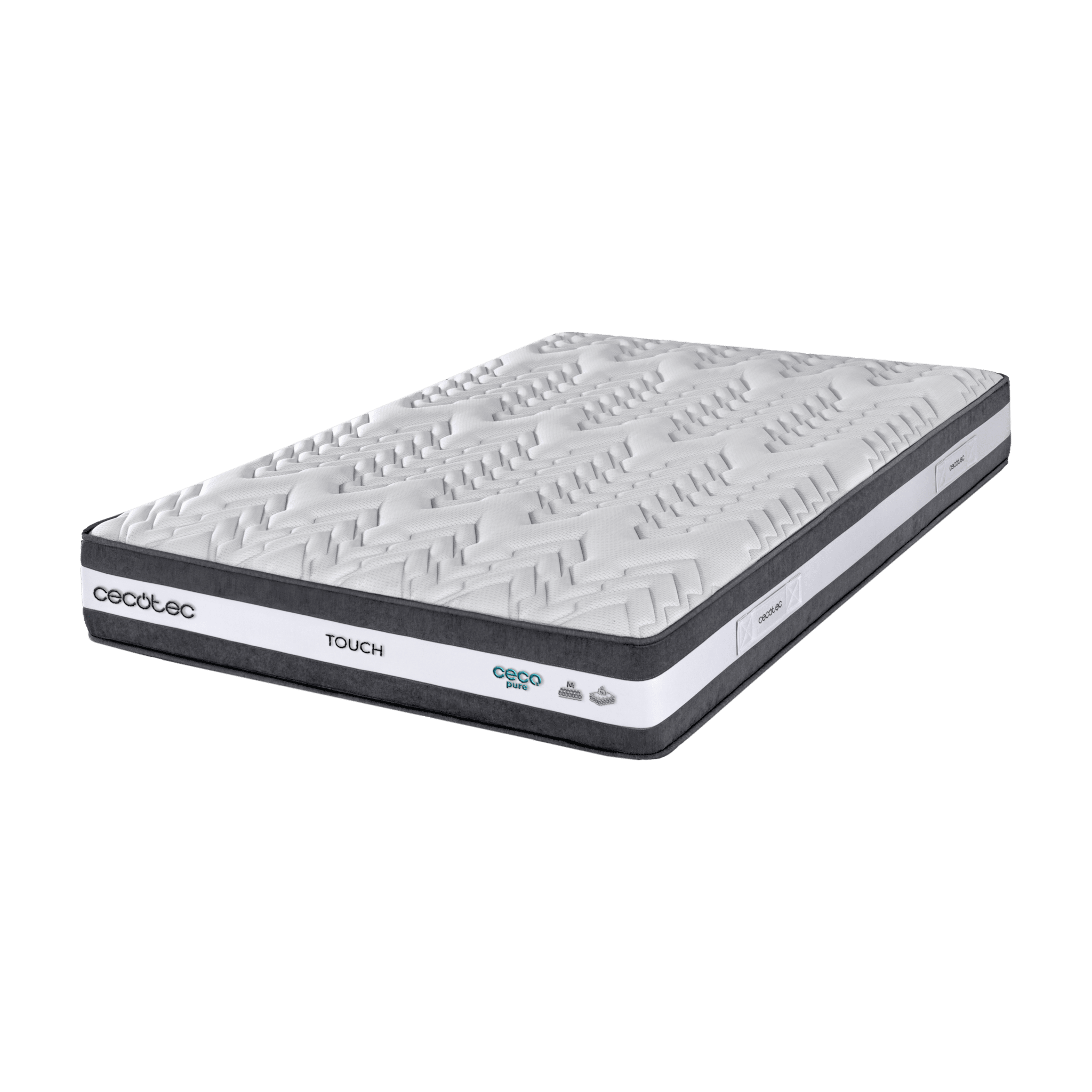 Flow Select Touch 200x200 Colchòn híbrido multicapa de núcleo de muelles ensacados AdaptCore Slim y espuma Soft 40
