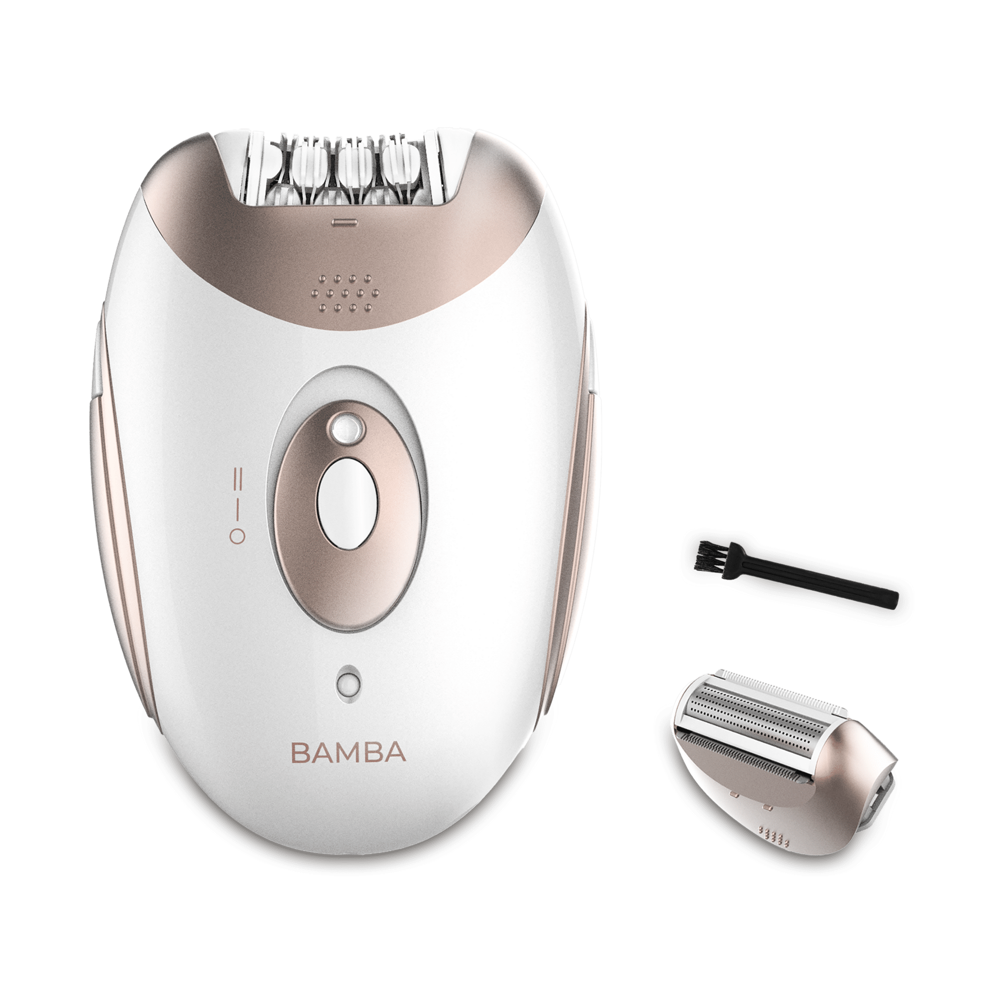 Bamba SkinCare Depil-Action Depiladora con batería de litio y cabezales intercambiables.