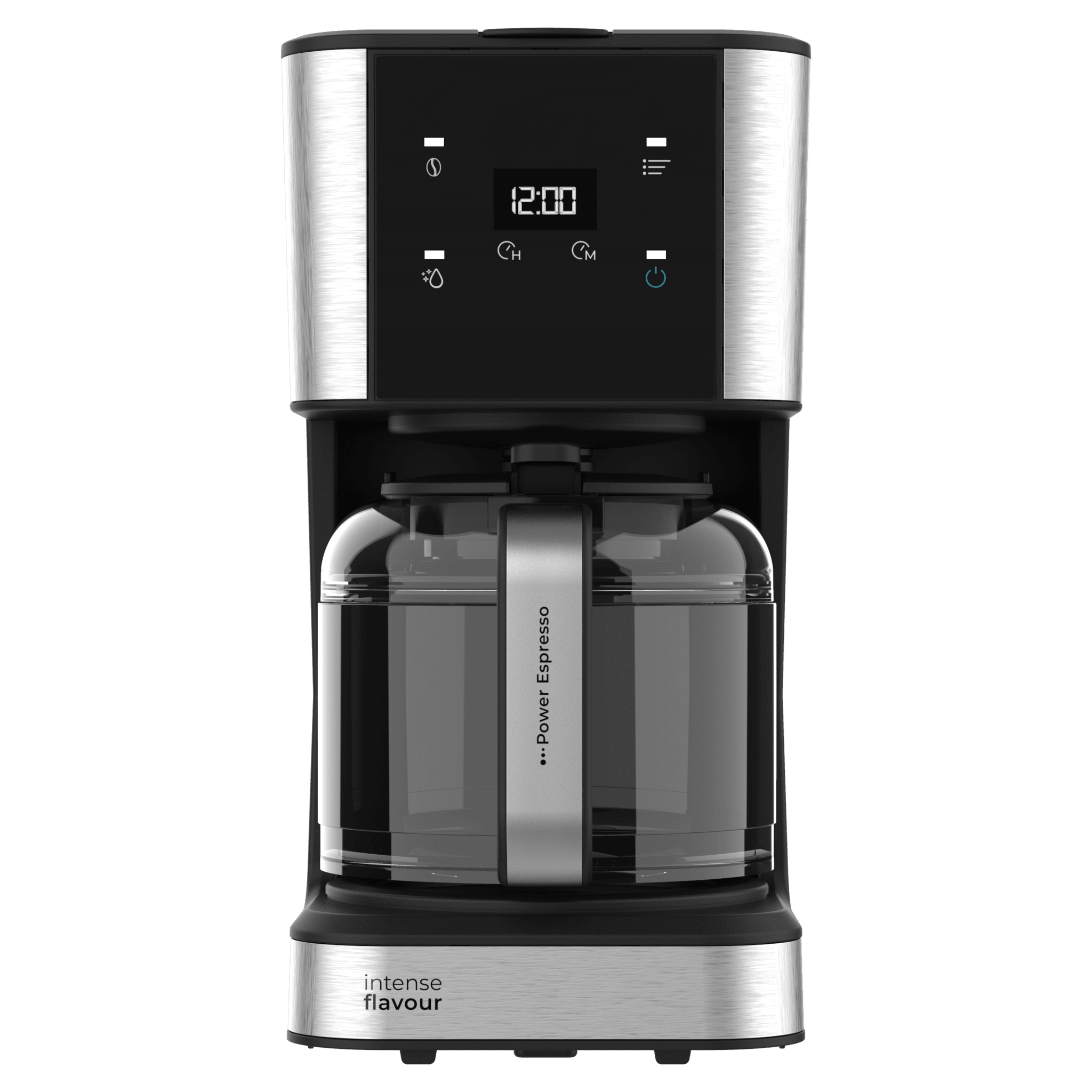 Coffee 66 Drop & Touch Cafetera de goteo con capacidad de hasta 12 tazas en acero inoxidable.