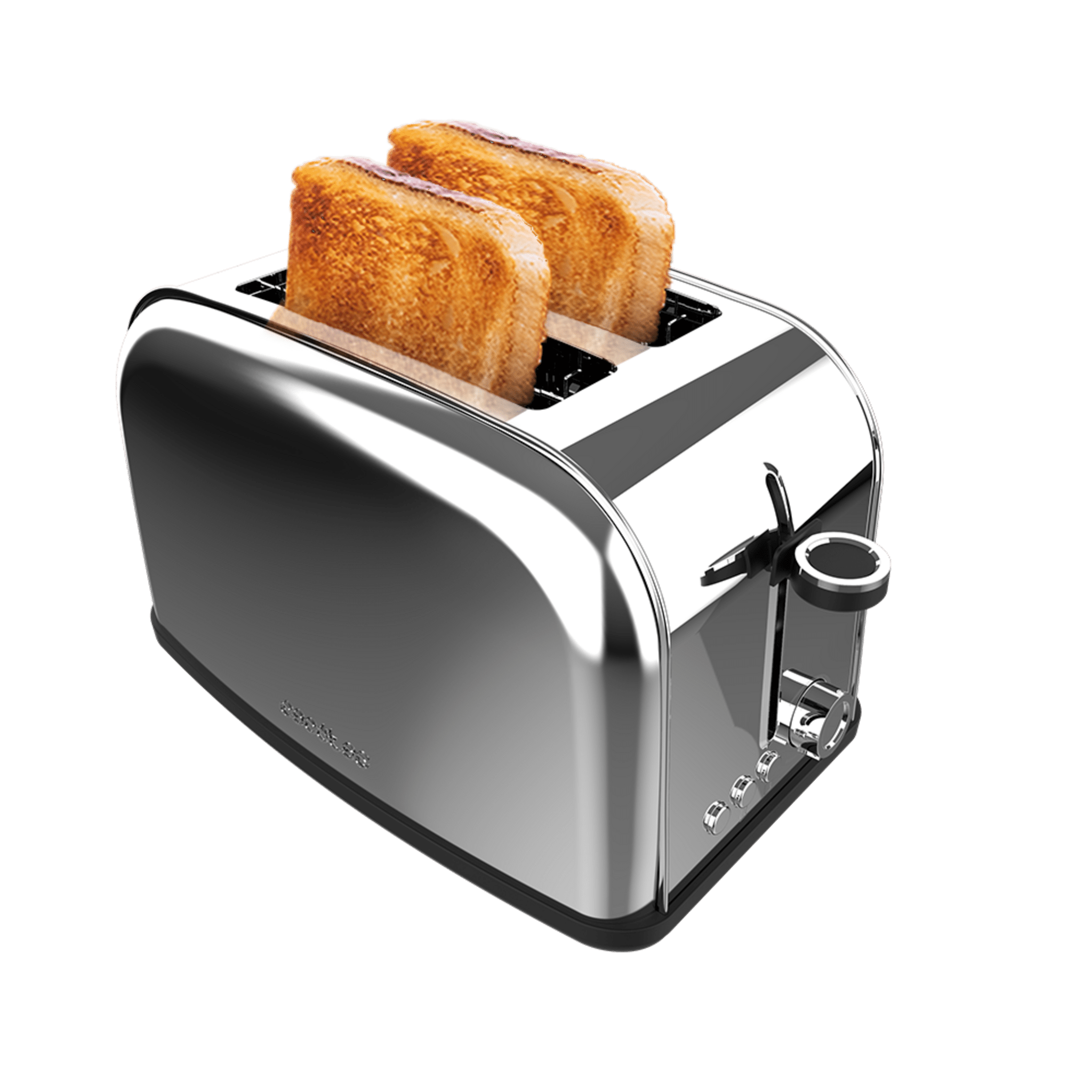 Toastin' time 850 Inox Lite Tostador vertical de acero con doble ranura corta y 850 W de potencia.
