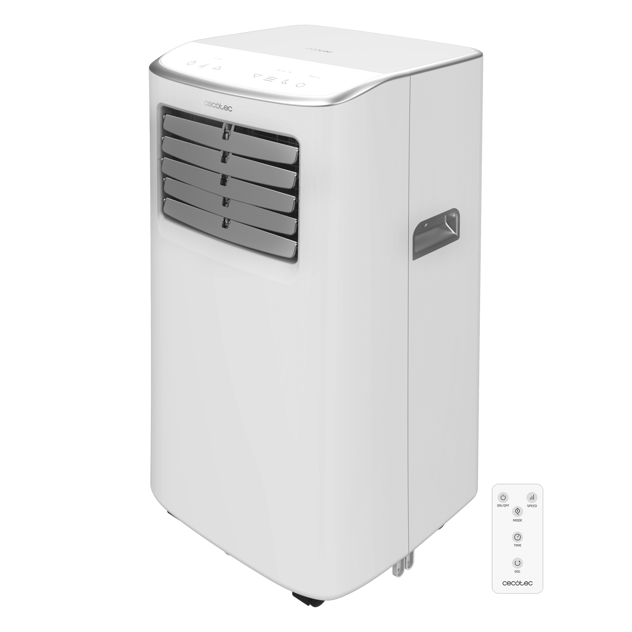 ForceClima 7400 Soundless Touch Aire acondicionado portátil de 7000 BTU con mando a distancia y control táctil.