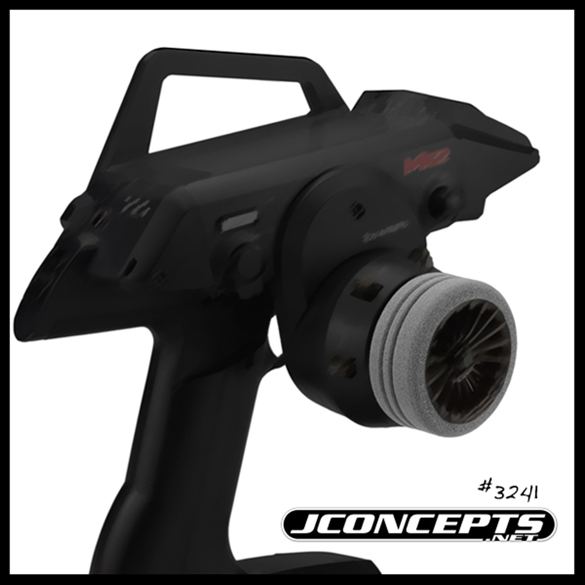 JConcepts, Inc. Dirt-Tech Foam Grip, Gray (2): Spektrum, Sanwa, Futaba
