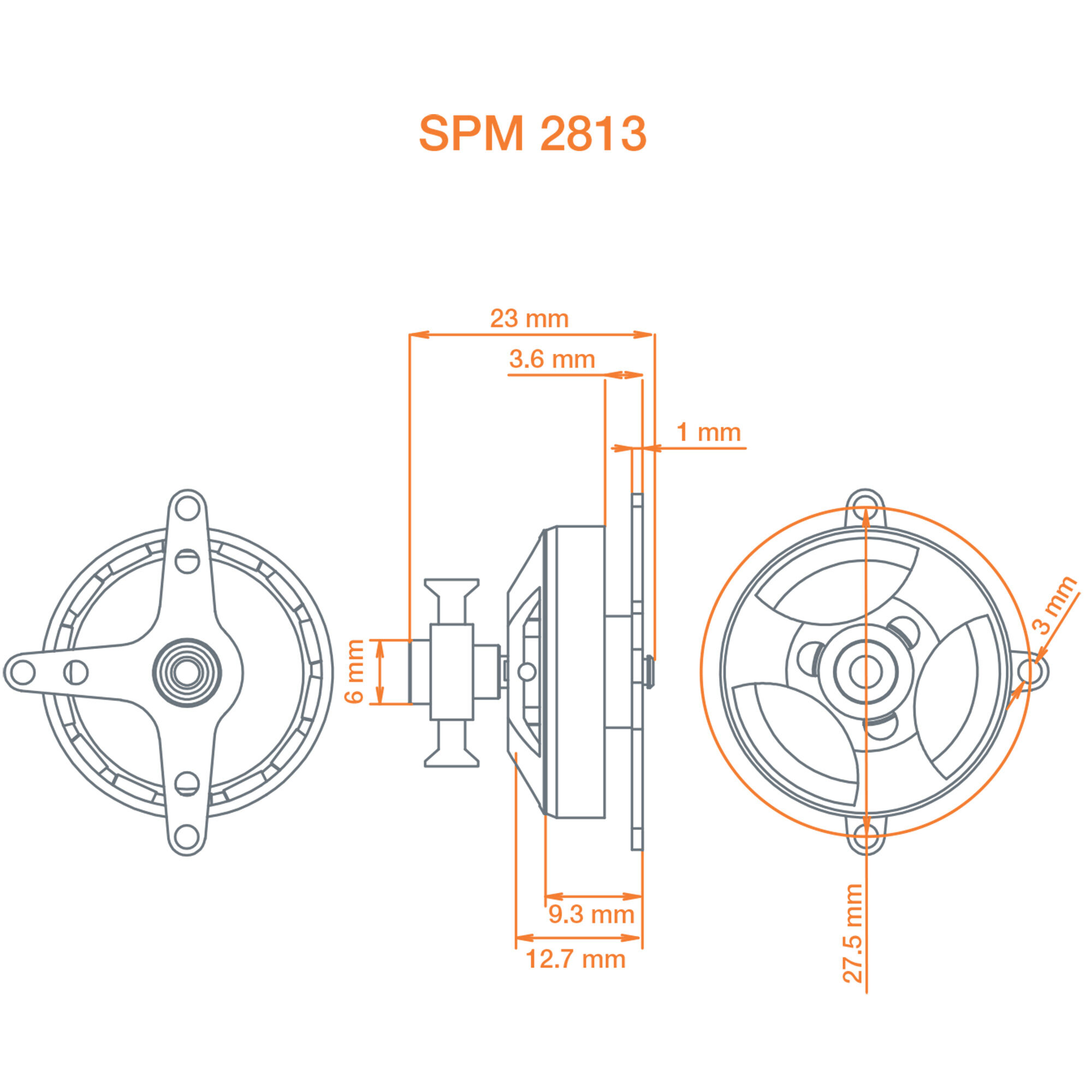 Spektrum Accessories Avian 2813-1750Kv Outrunner Brushless Motor