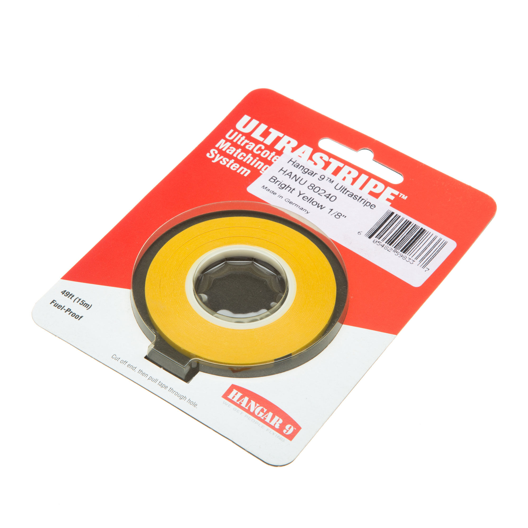 Hangar 9 UltraStripe, Bright Yellow 1/8"