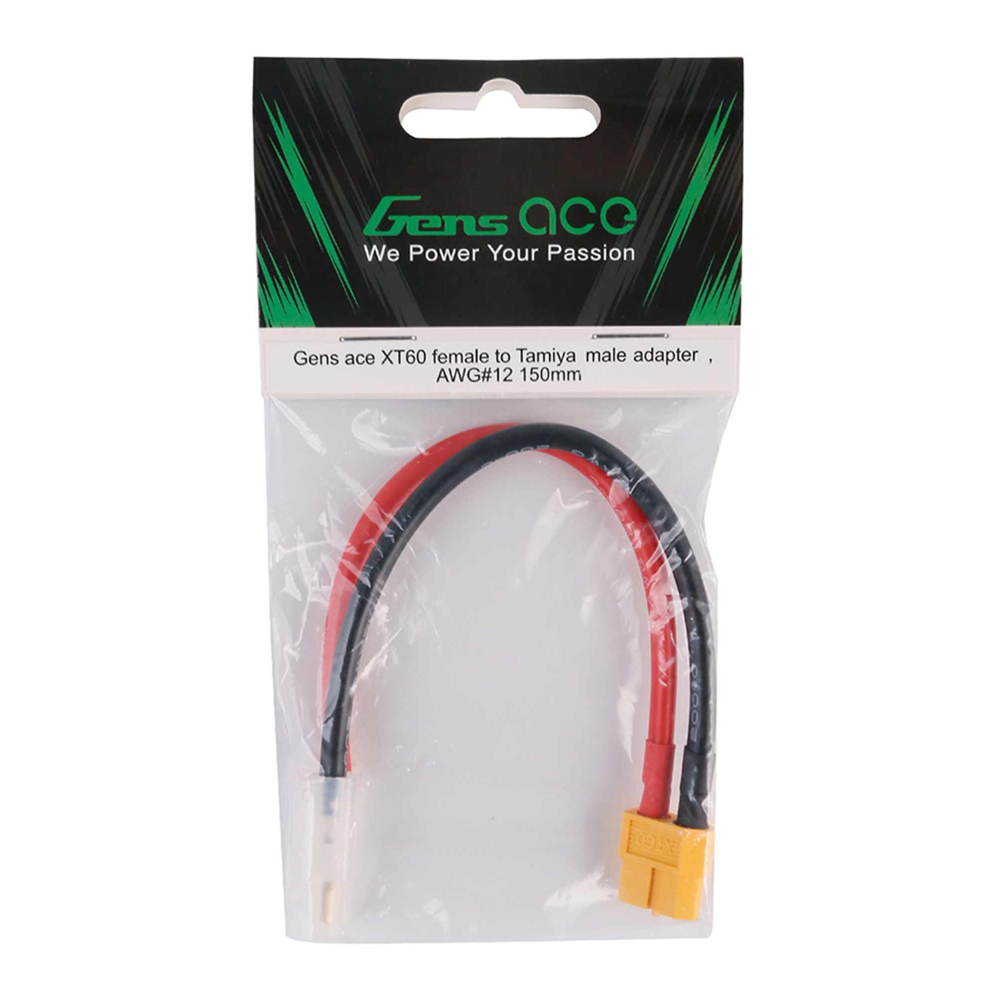 Gens ace XT60 Female to Tamiya Male Adapter Cable