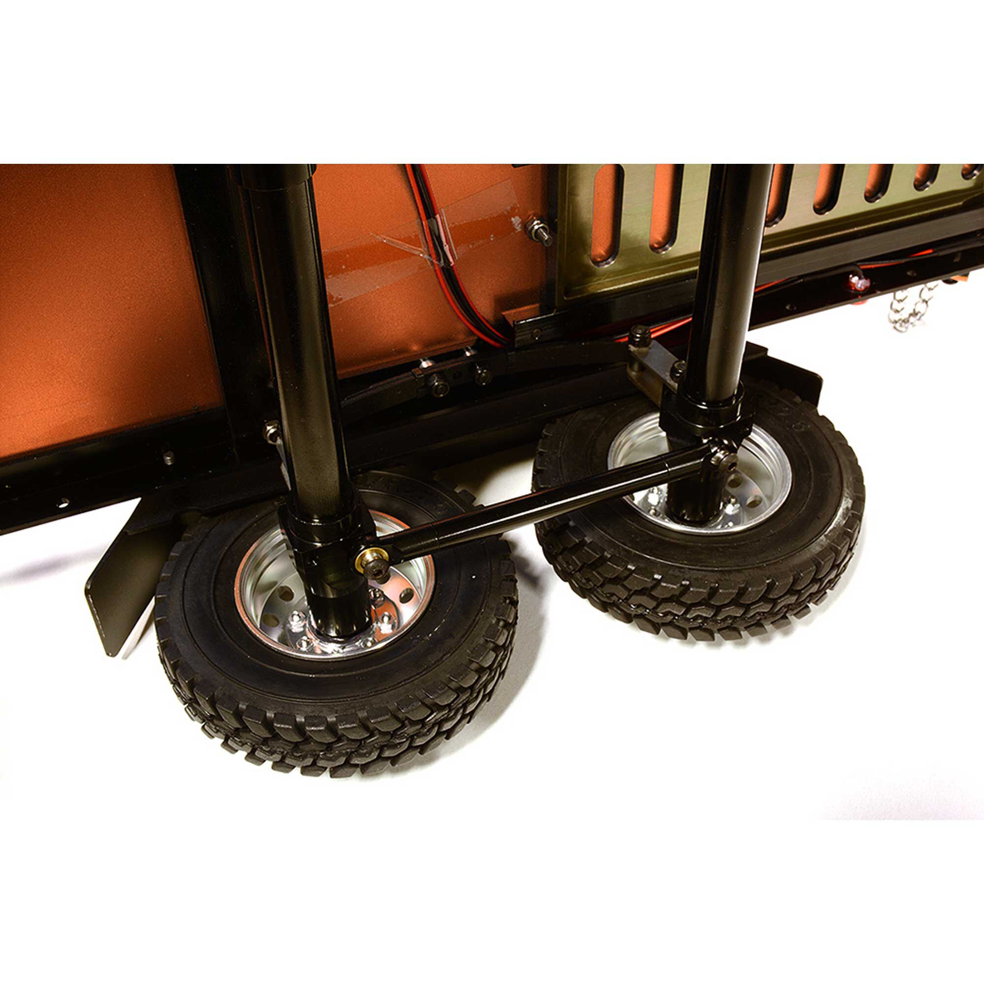 Integy Alloy Flatbed Dual Axle Car Trailer, Orange: 1/10 RC