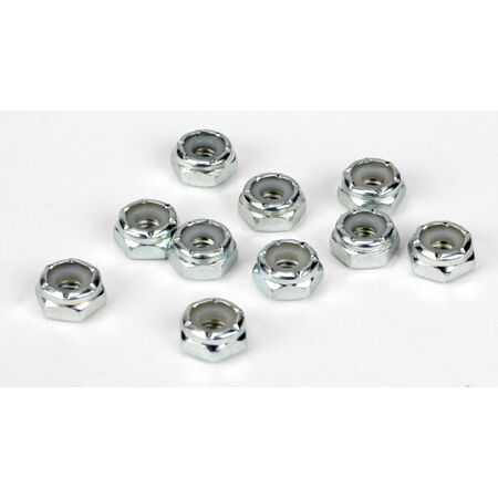Losi Steel Lock Nuts, 8-32 (10)