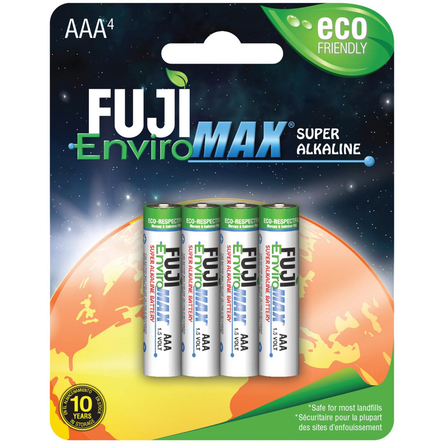 Fuji Novel Batteries AAA EnviroMAX Alkaline Battery (4)