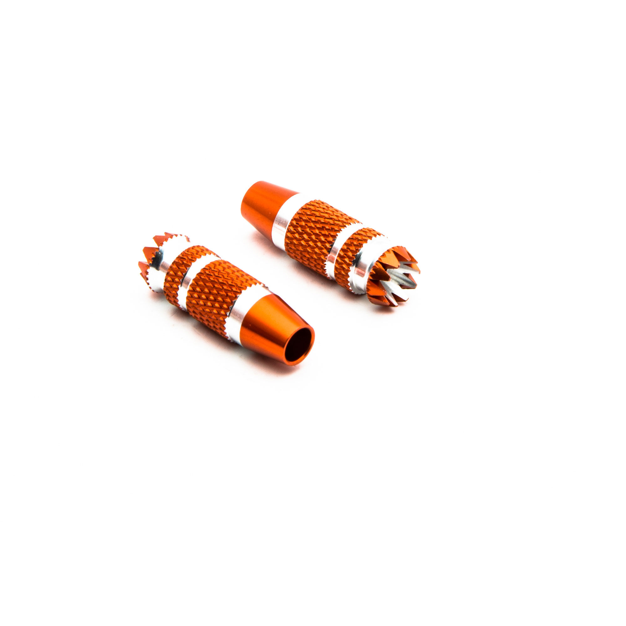 Spektrum Gimbal Stick Ends 24mm Orange with Silver (2): DX6G2, DX7G2