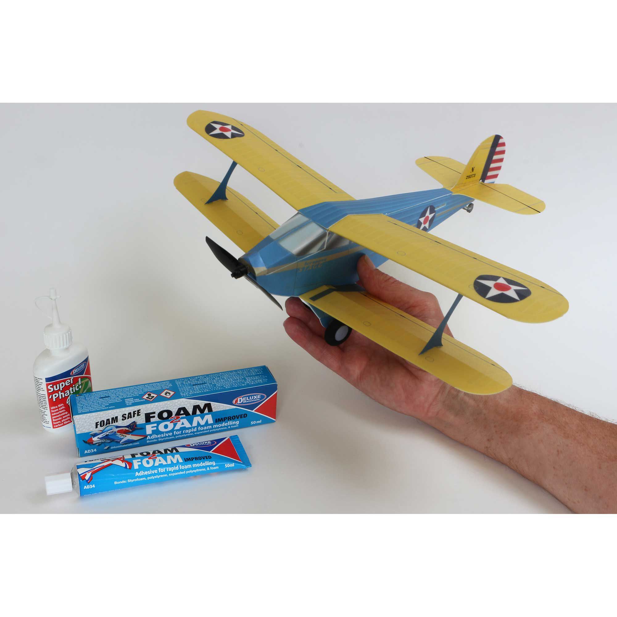 Deluxe Materials Foam 2 Foam, Foam Safe Glue (50ml): EPO, EPS, Wood
