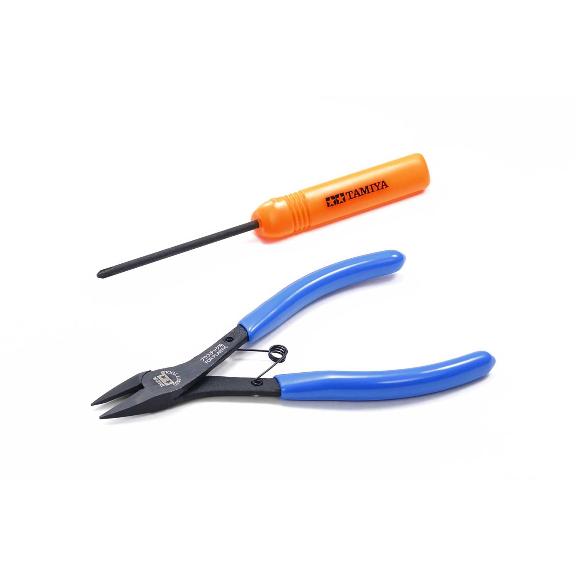 Tamiya Mini 4WD Tools (Side Cutters, (+) Screwdriver)