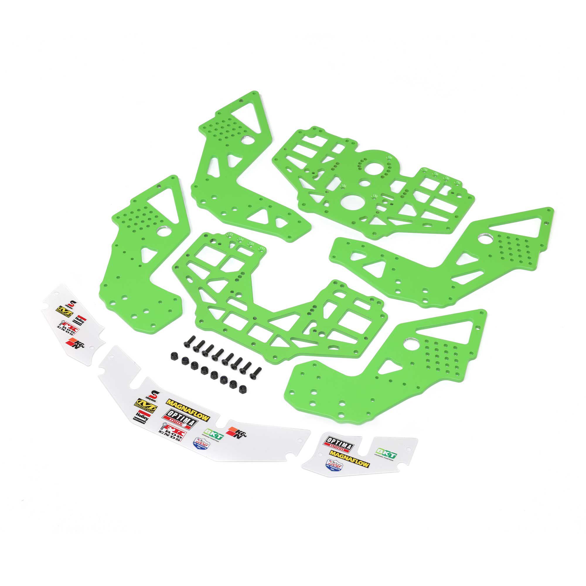 Losi Chassis Plate Set, Green: LMT 2.0