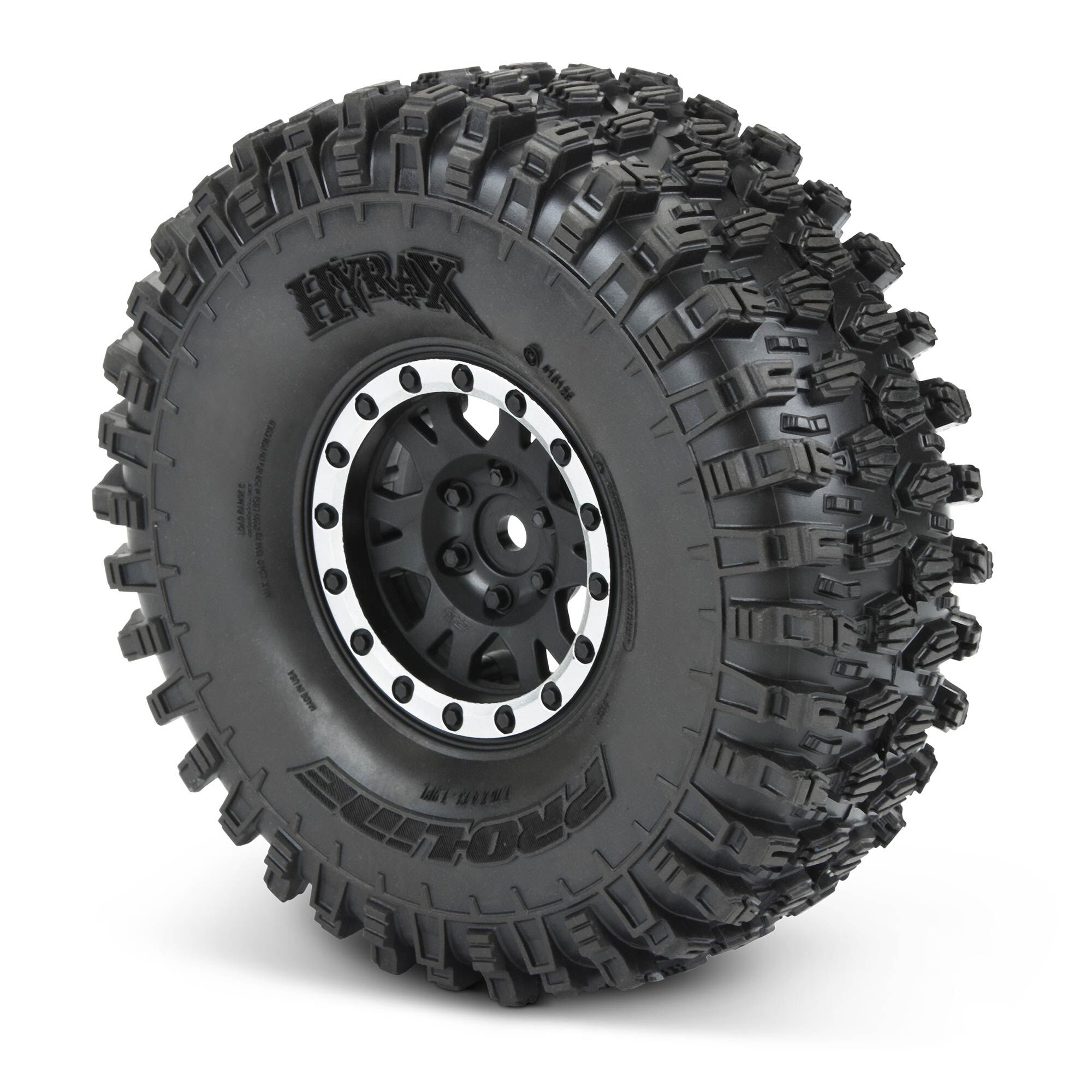 Pro-Line Racing 1/10 Hyrax G8 F/R 1.9" Crawler Trs Mounted 12mm Blk/Slvr Impulse (2)