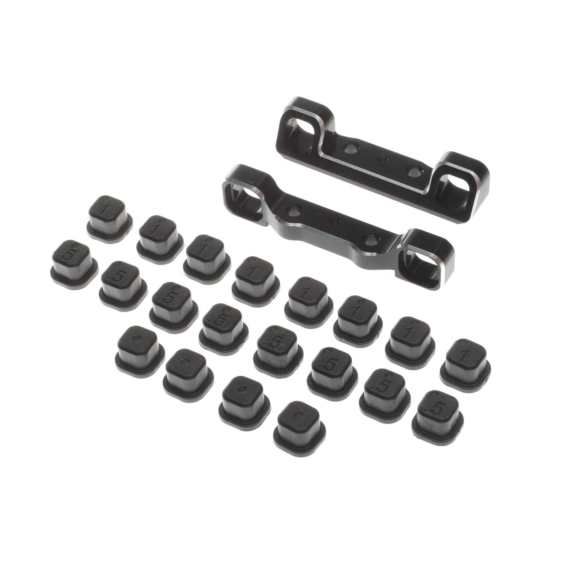 Team Losi Racing Adjustable Pivot Set C & D Black: 22 5.0