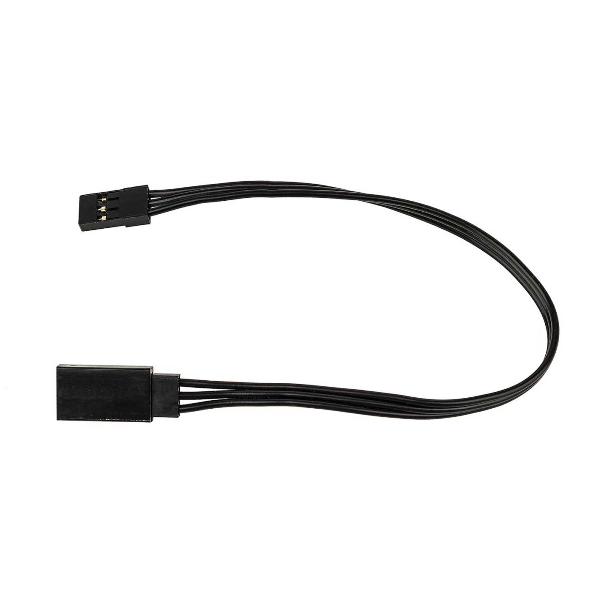 Team Associated 175mm Servo Wire Extension, Black (6.89 in)