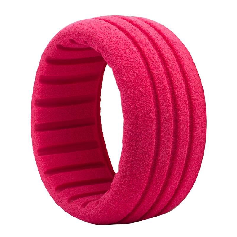 AKA PRODUCTS, INC. 1/10 Chain Link SC Wide Clay Tire with Red Inserts (2)