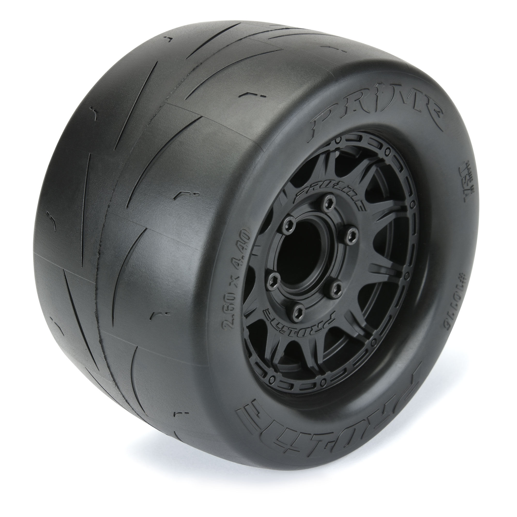Pro-Line Racing 1/10 Prime F/R 2.8" Street MT Tires Mounted 12mm/14mm Black Raid (2)