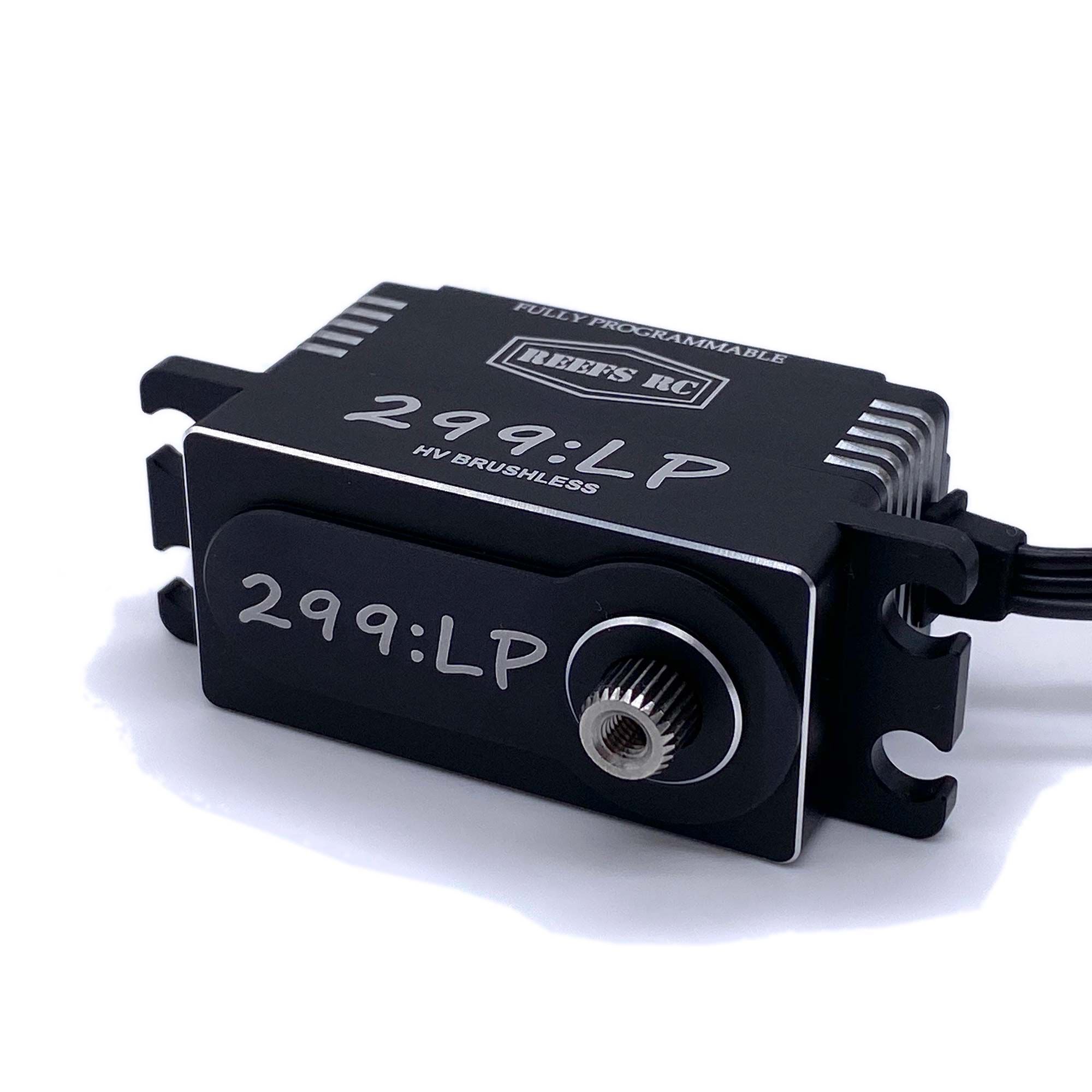REEFS RC 299:LP Low Profile Digital Metal Gear Waterproof Programmable Servo, Black