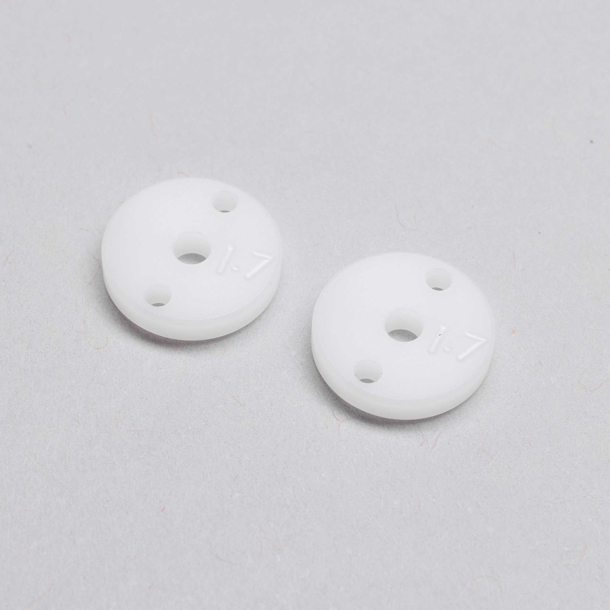 Team Losi Racing Machined Shock Pistons, 2.3mm, 2 x 1.7mm, G3 (2)