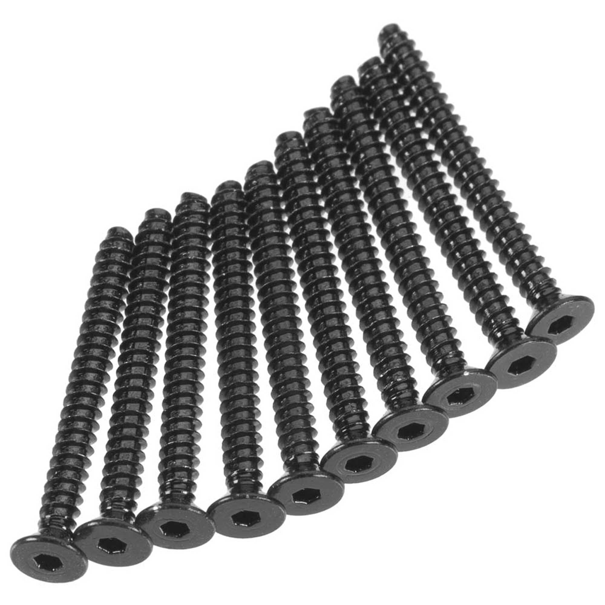Axial Hex Socket Tapping Flat Head M2.6x25mm, Black (10)
