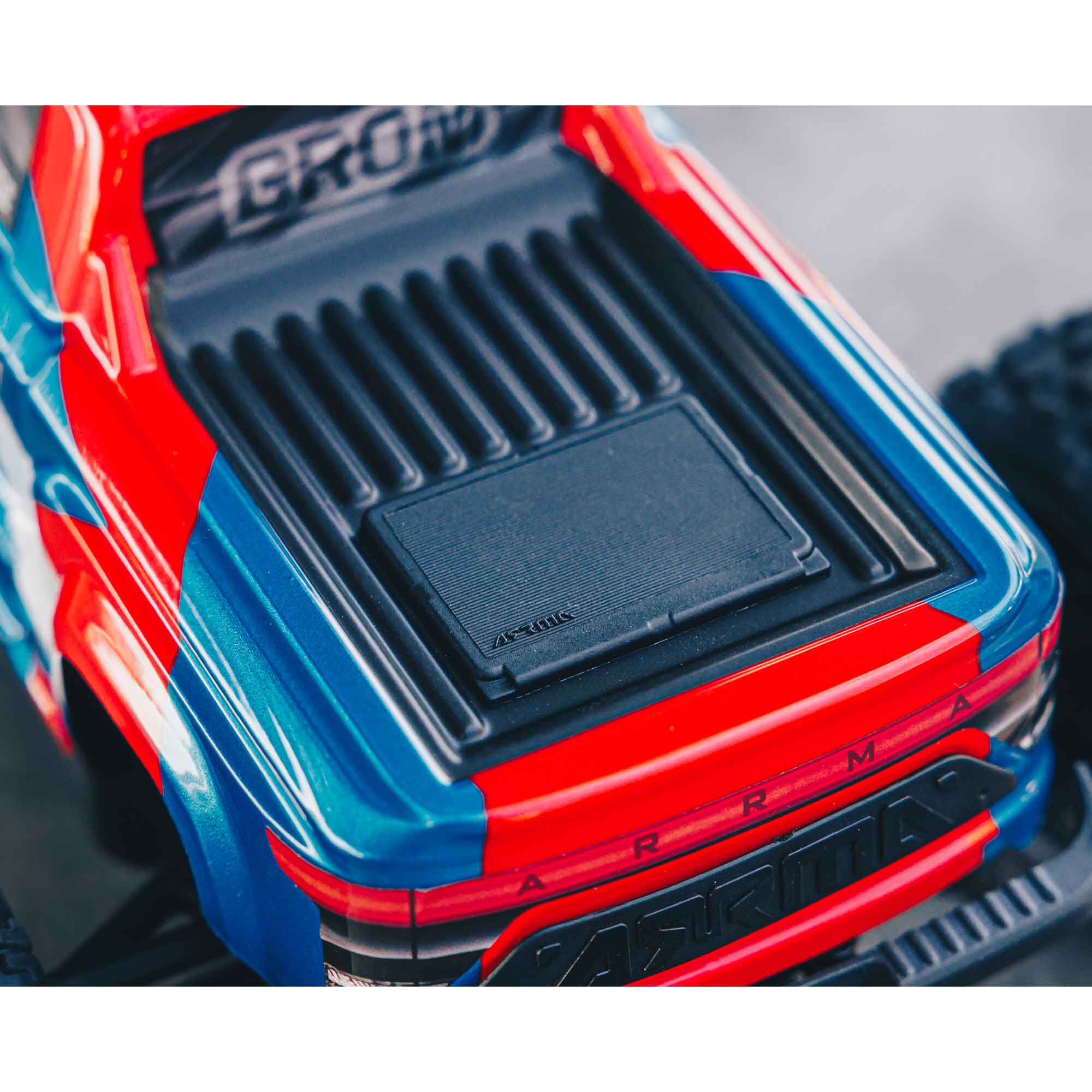 ARRMA 1/18 GRANITE GROM 4X4 RTR Brushed Monster Truck (Battery & Charger Included), Blue