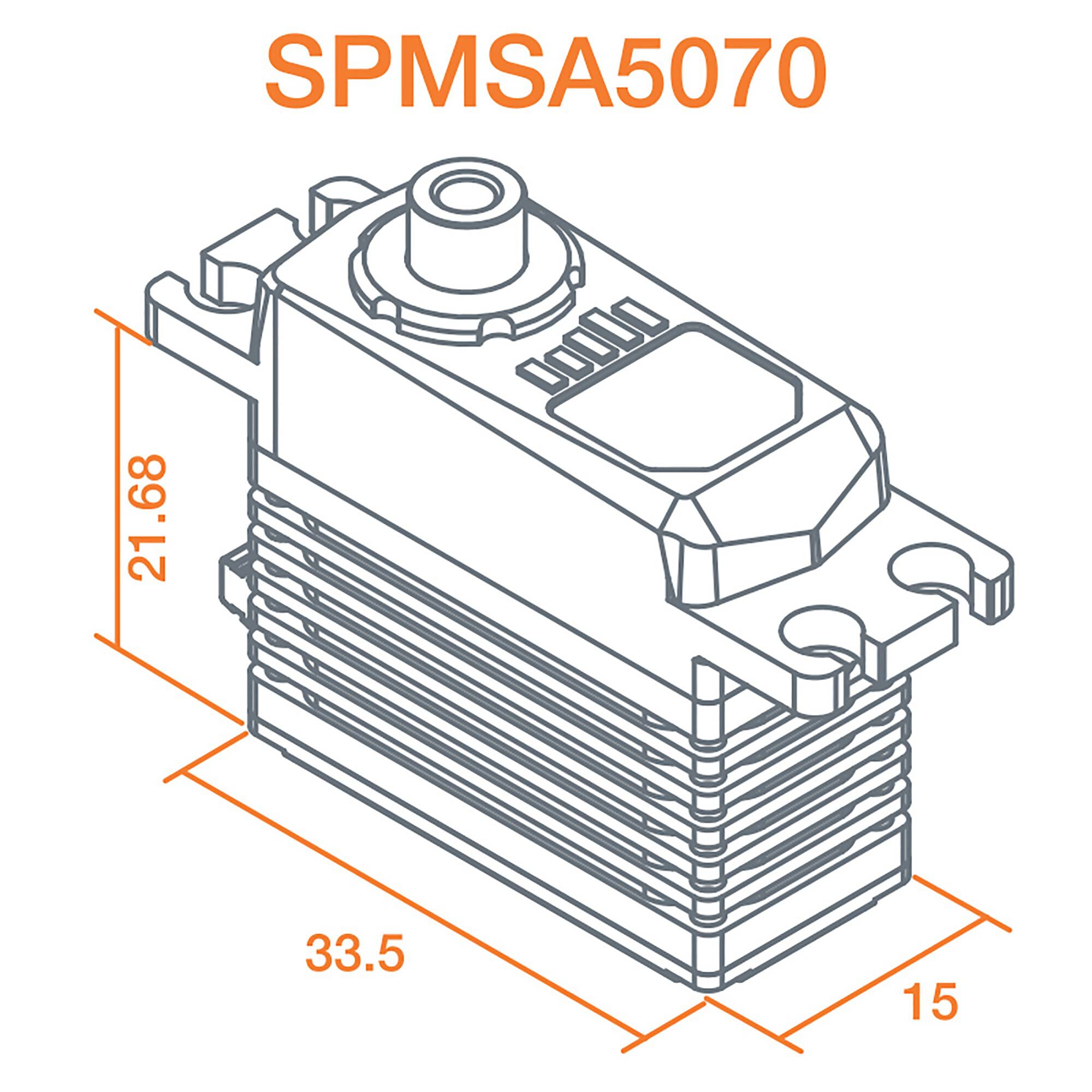 Spektrum A5070 Mini Digital HV High Torque High-Speed Brushless Metal Gear Aircraft Servo