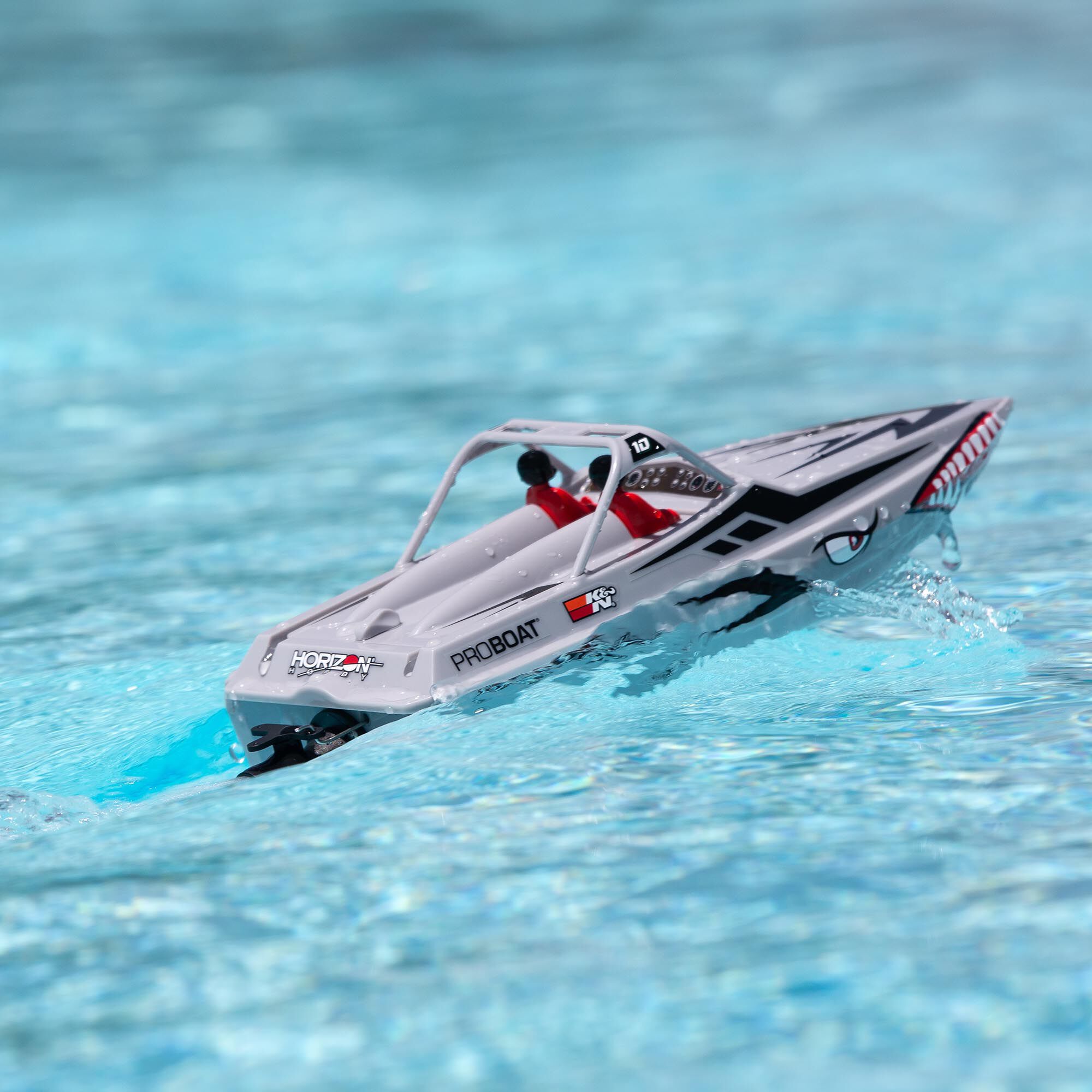 Pro Boat Sprintjet 9" Self-Righting Deep-V Jet Boat Brushed RTR, Silver