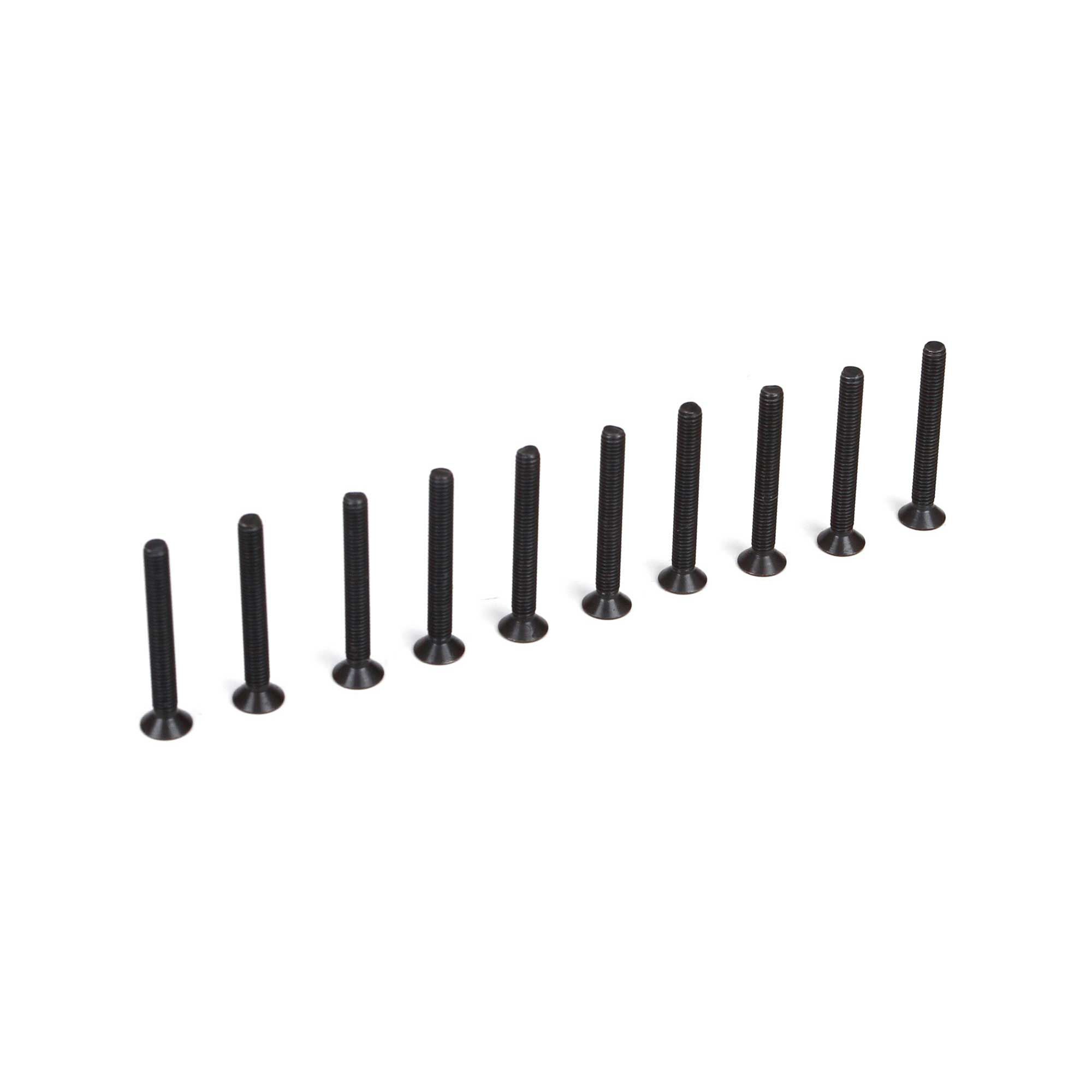 Team Losi Racing Flat Head Screws, M3 x 25mm (10)