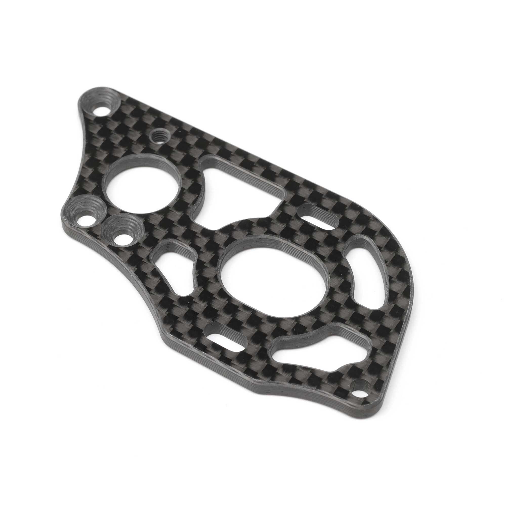 Team Losi Racing Carbon Motor Plate, 3-Gear Laydown: 22 5.0