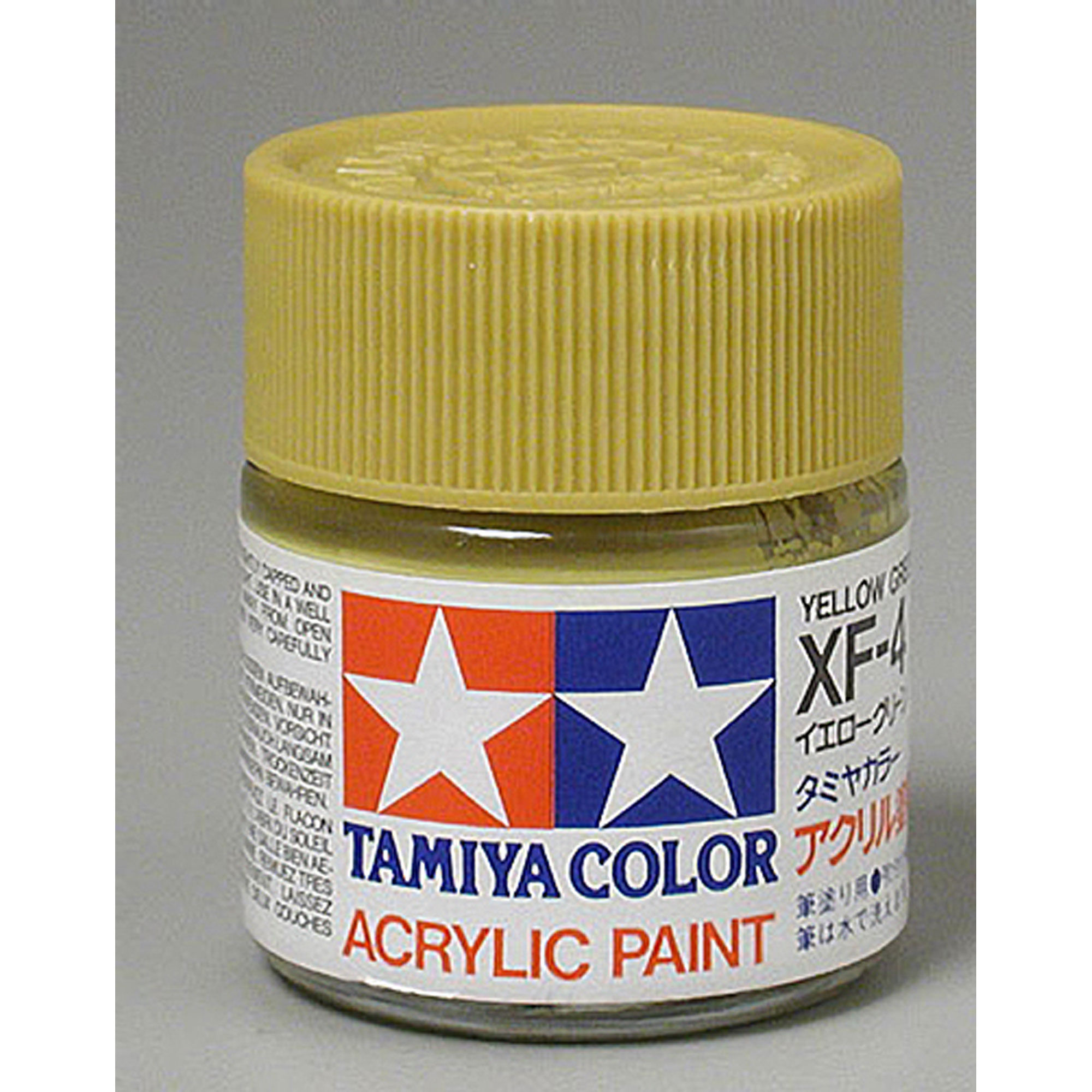 Tamiya Acrylic XF4 Flat, Yellow Green