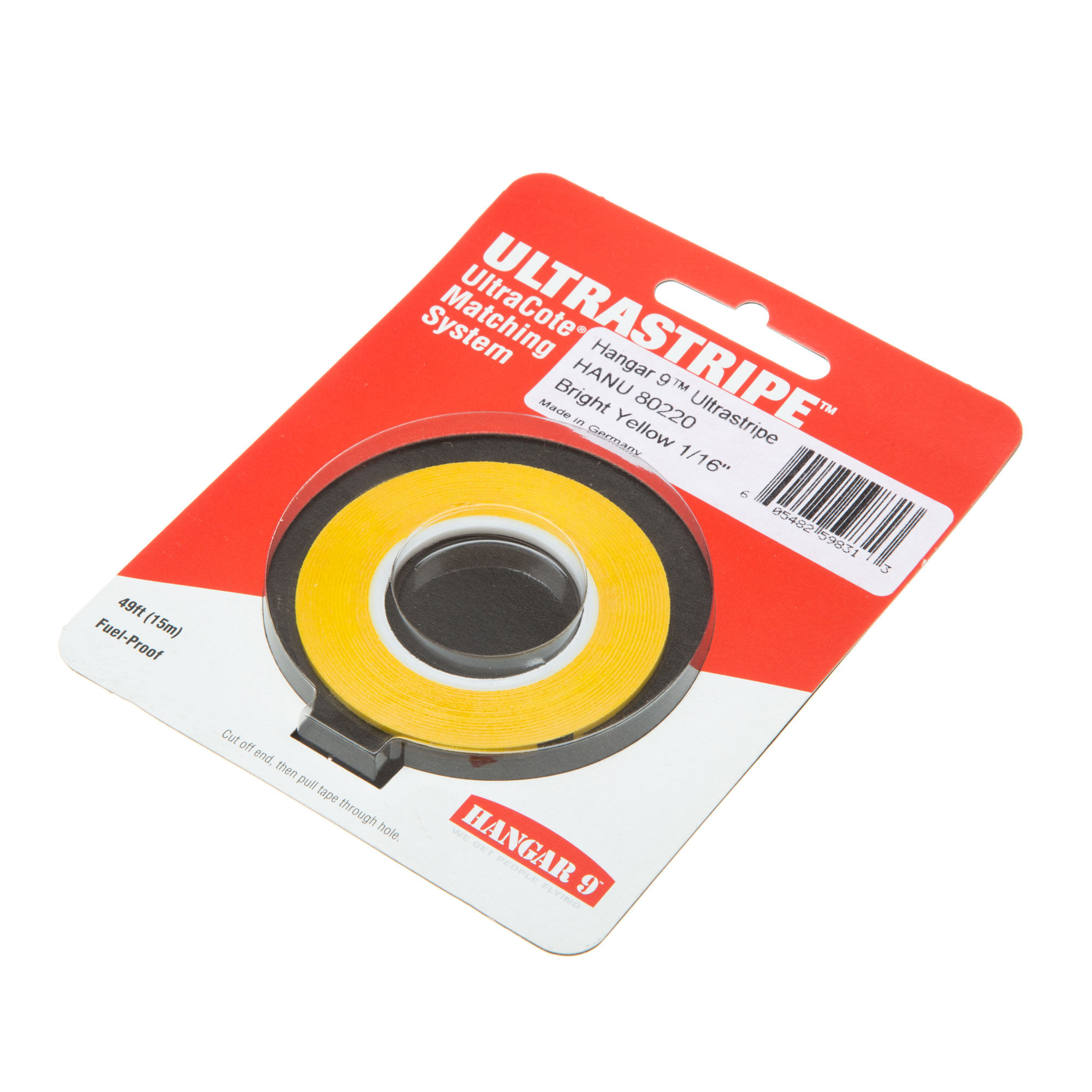 Hangar 9 UltraStripe, Bright Yellow 1/16"