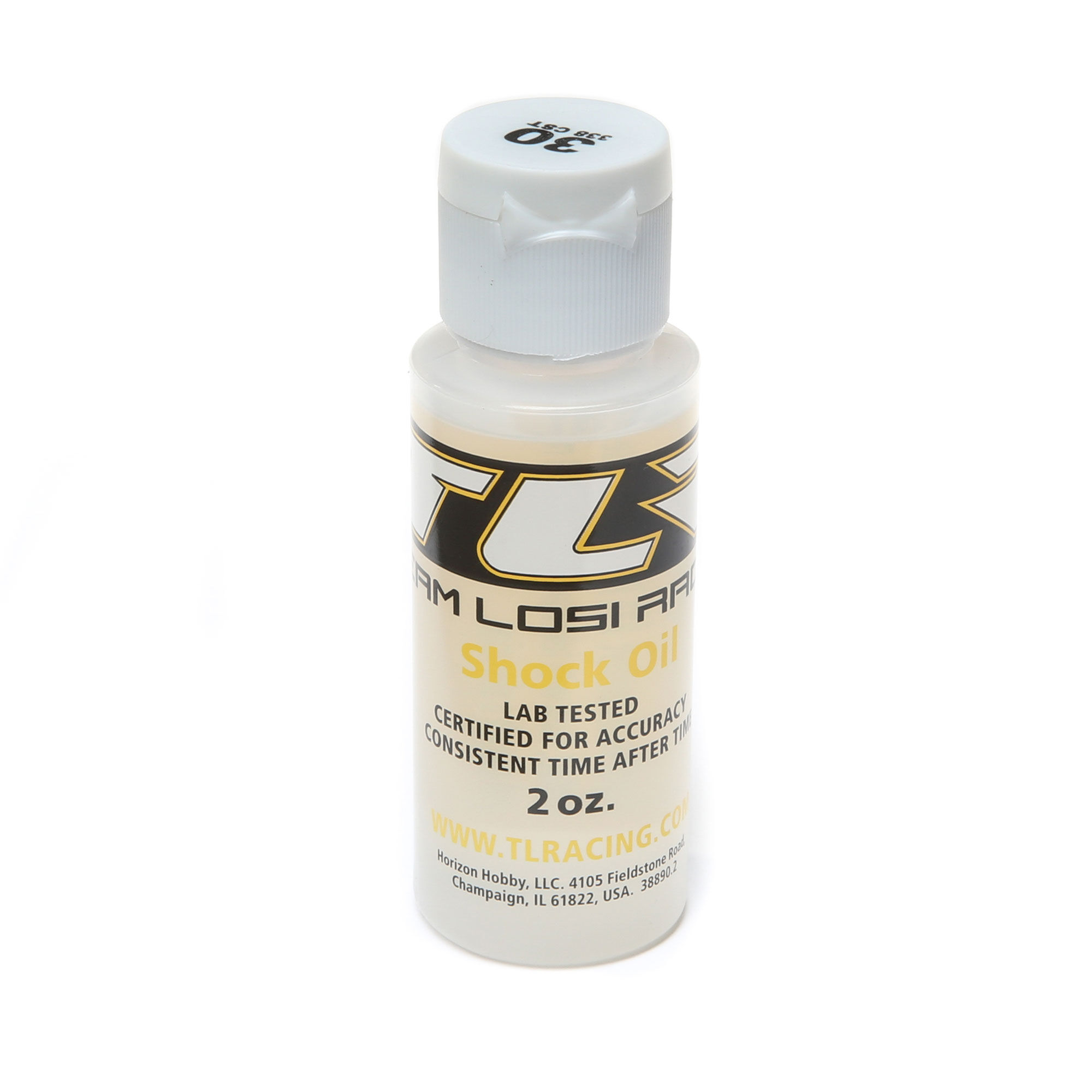 Team Losi Racing Silicone Shock Oil, 30WT, 338CST, 2oz
