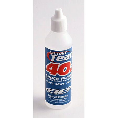 Team Associated Factory Team Silicone Shock Fluid, 40Wt (500 cSt) 2oz