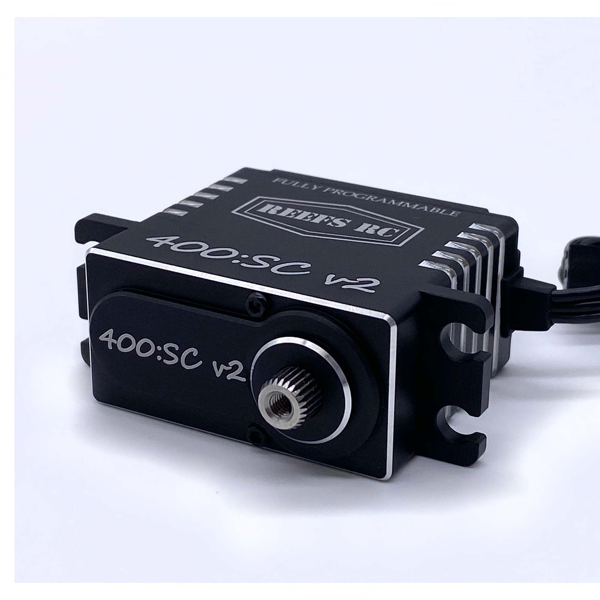 REEFS RC 400:SC V2 Standard Digital Metal Gear Waterproof Programmable Servo, Black