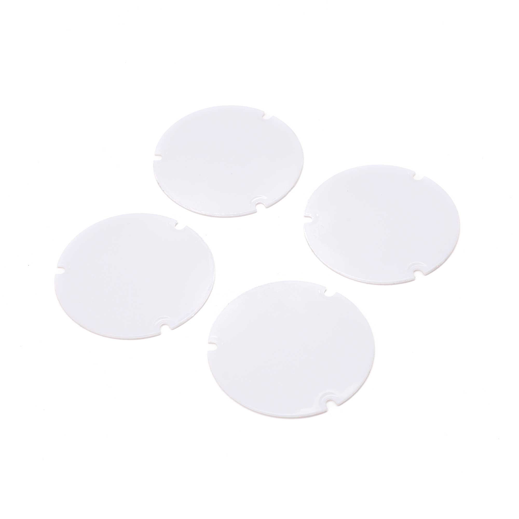Losi Wheel Cover Set, White: 22S Sprint